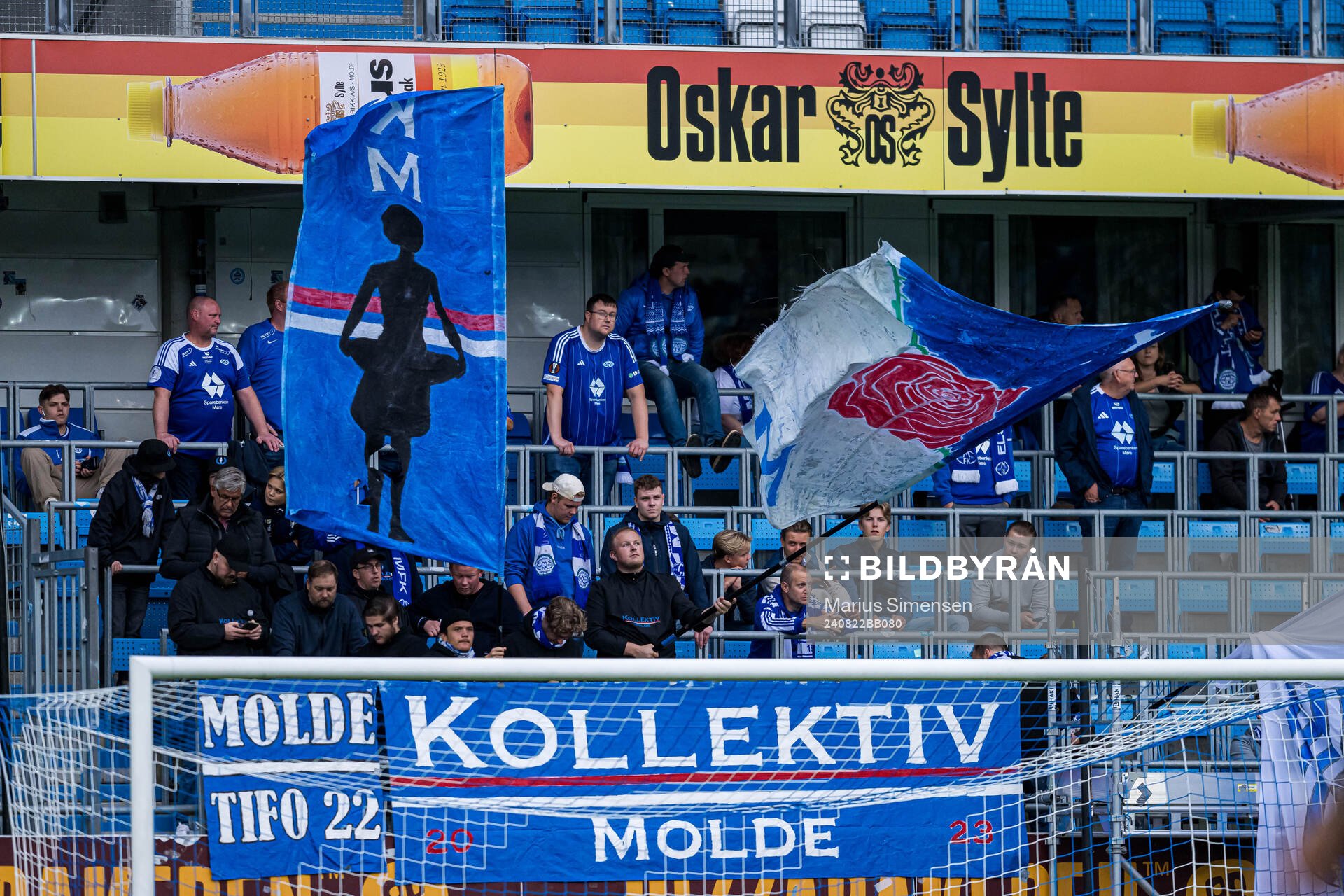 Spectators in the stands