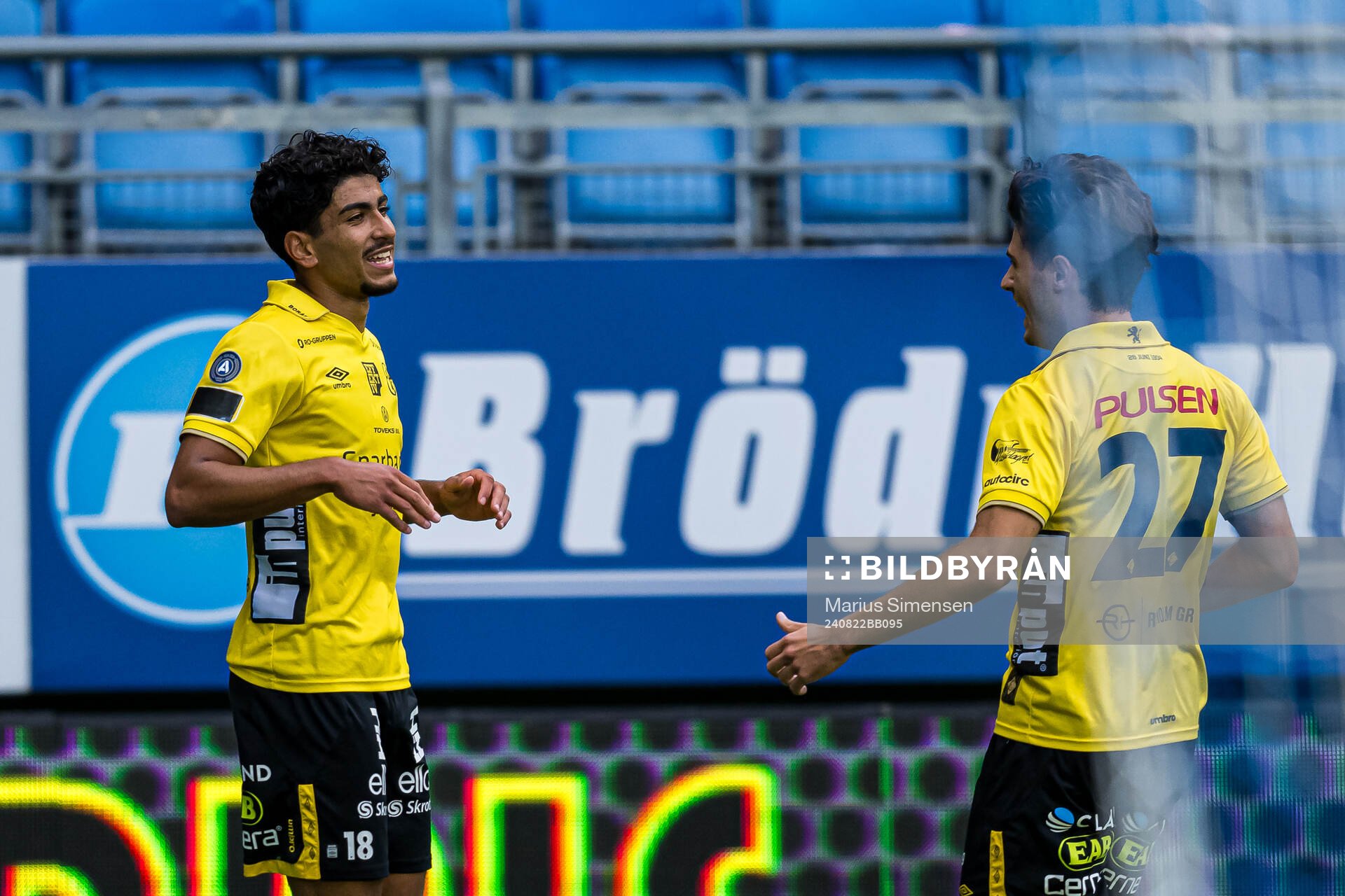 Ahmed Qasem of Elfsborg celebrates
