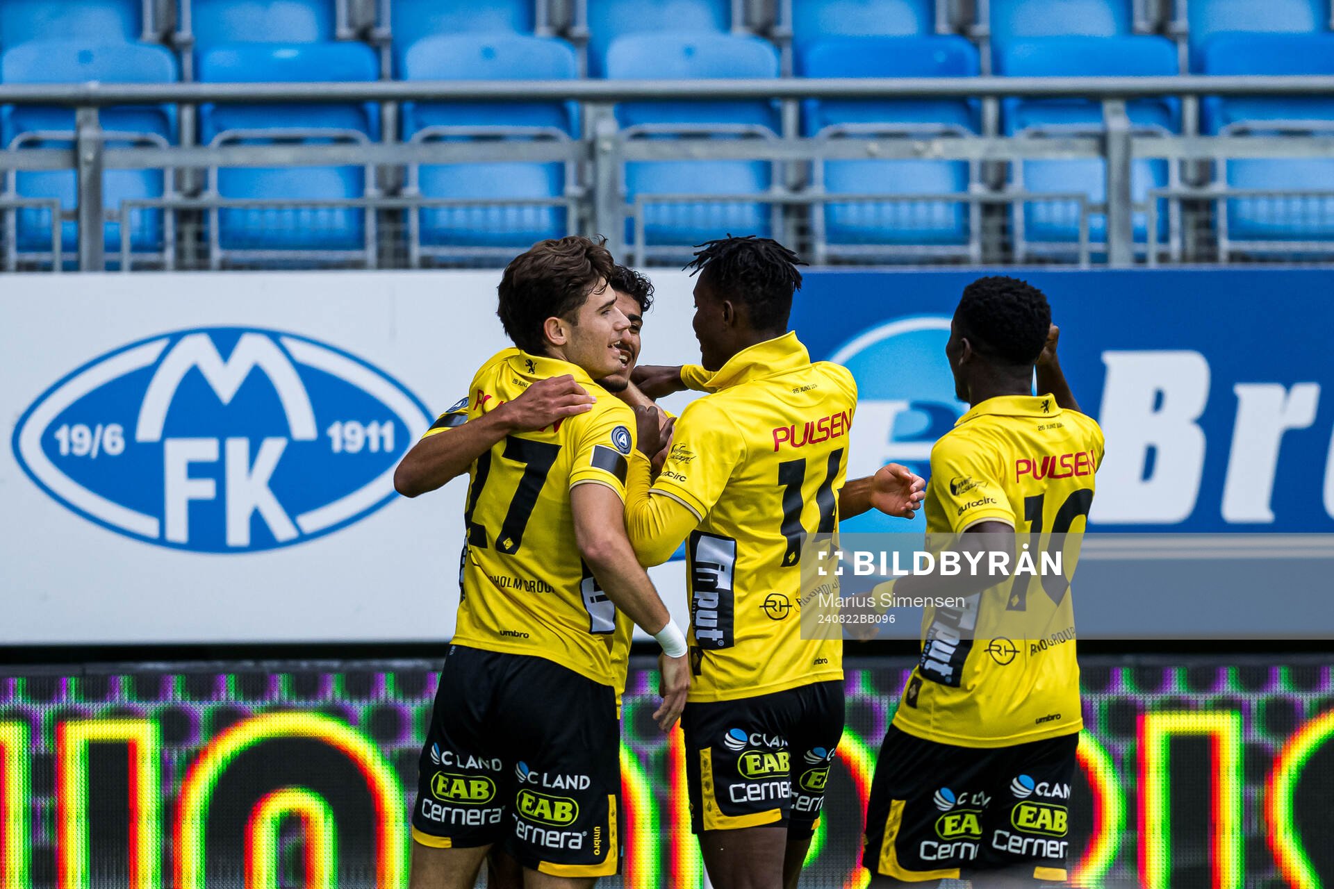 Ahmed Qasem of Elfsborg celebrates
