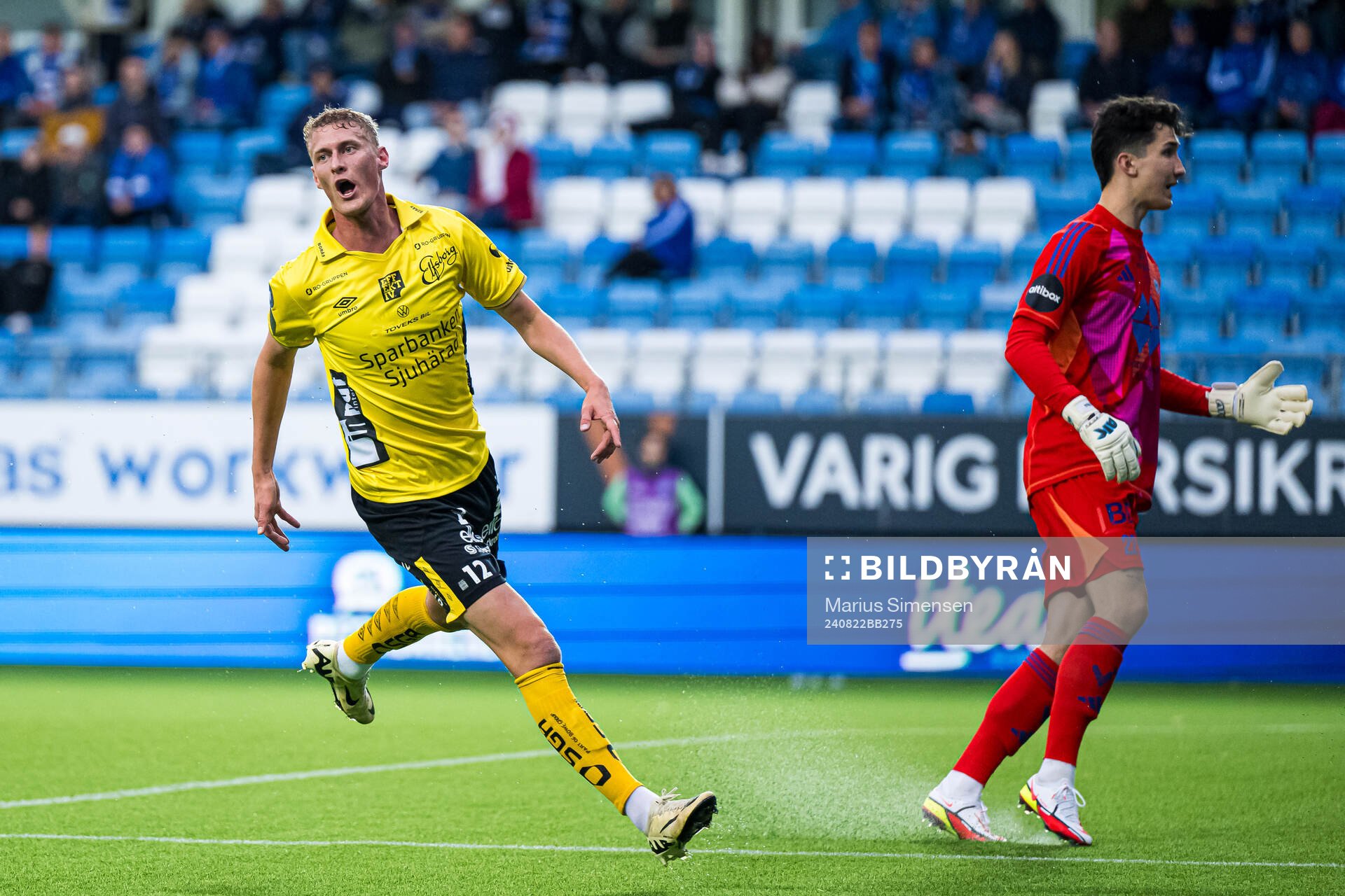 Emil Holten of Elfsborg reacts