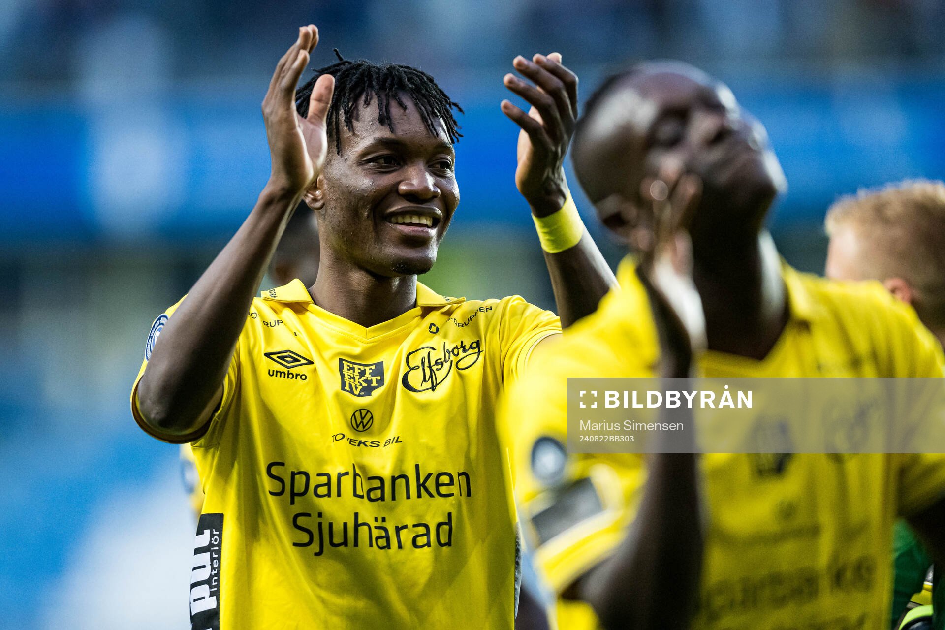 Jalal Abdullai of Elfsborg celebrates