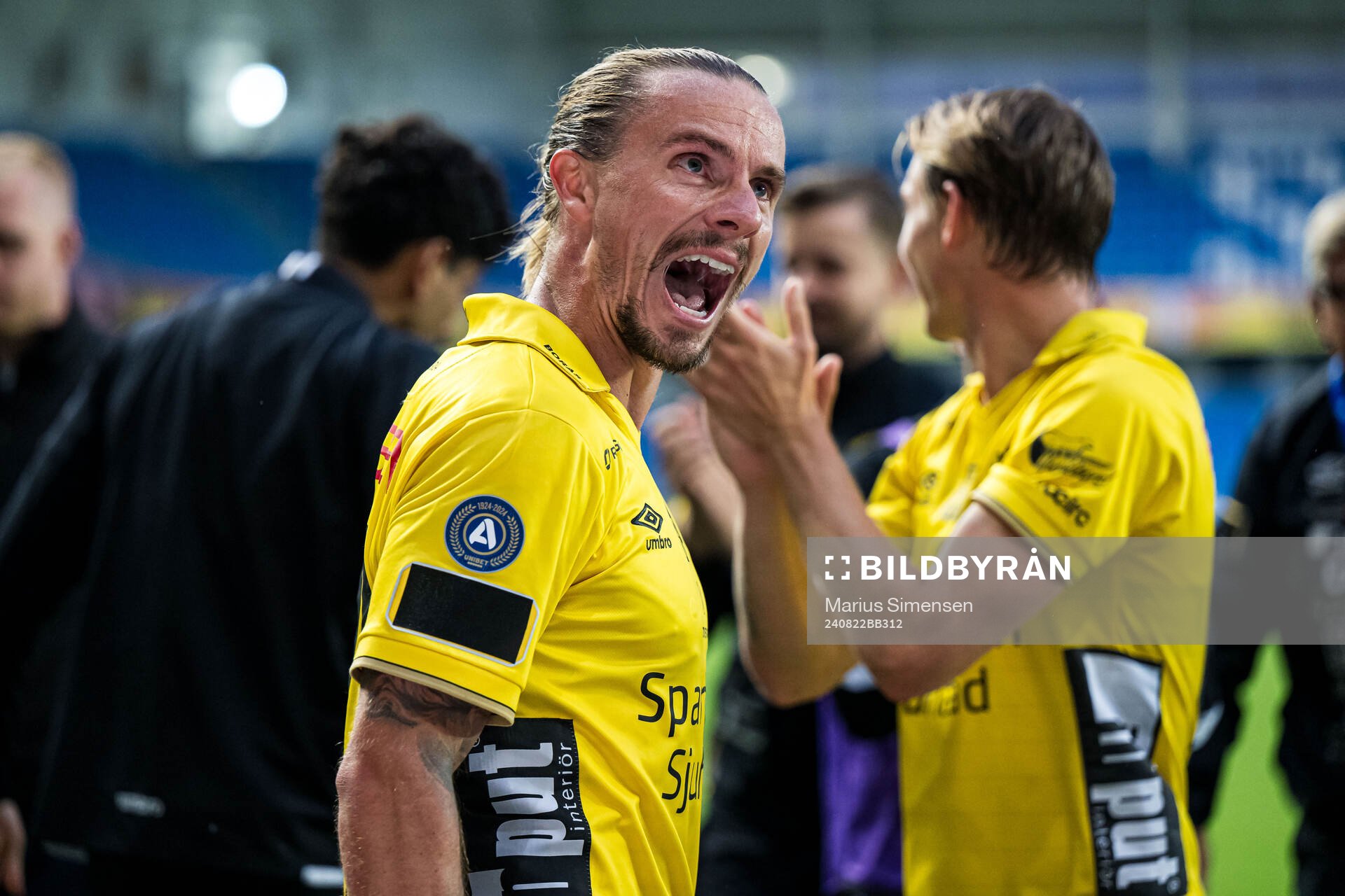 Niklas Hult of Elfsborg celebrates