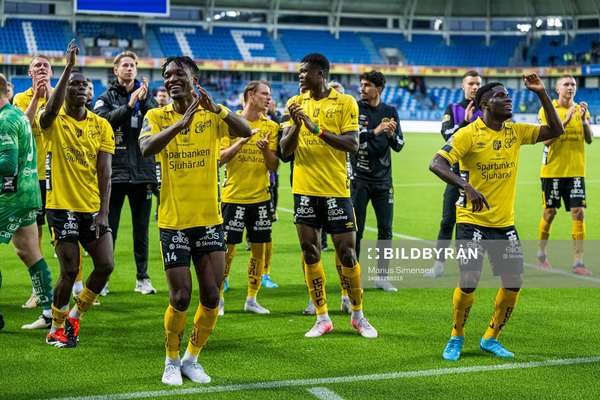Players of Elfsborg celebrates
