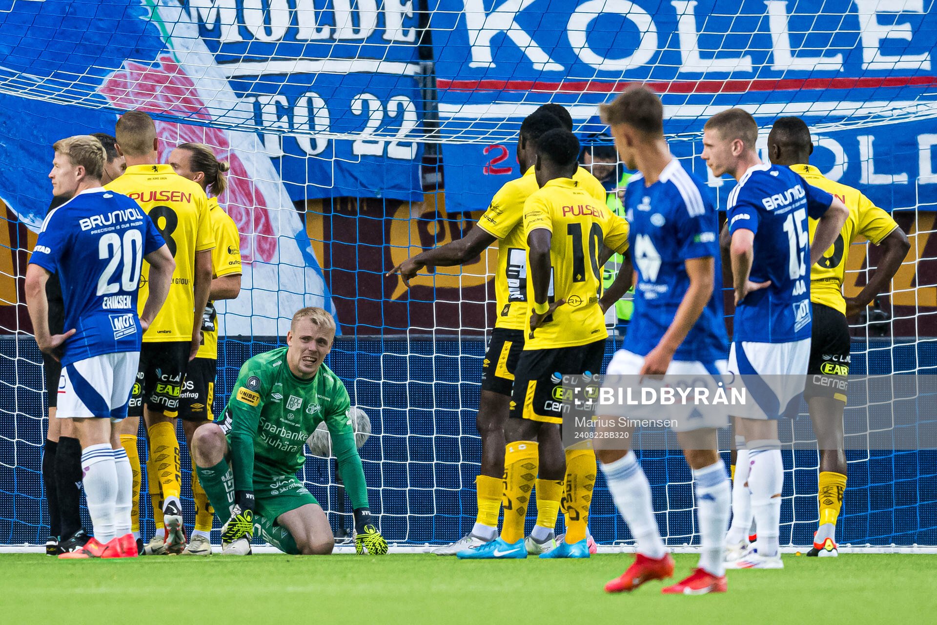 Isak Pettersson of Elfsborg in pain