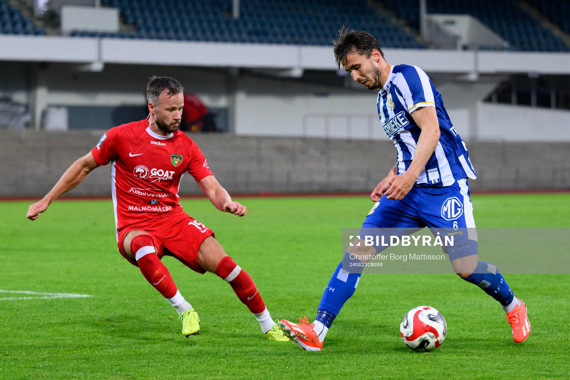 Ariana FCs Robert Lundström och IFK Göteborgs Anders