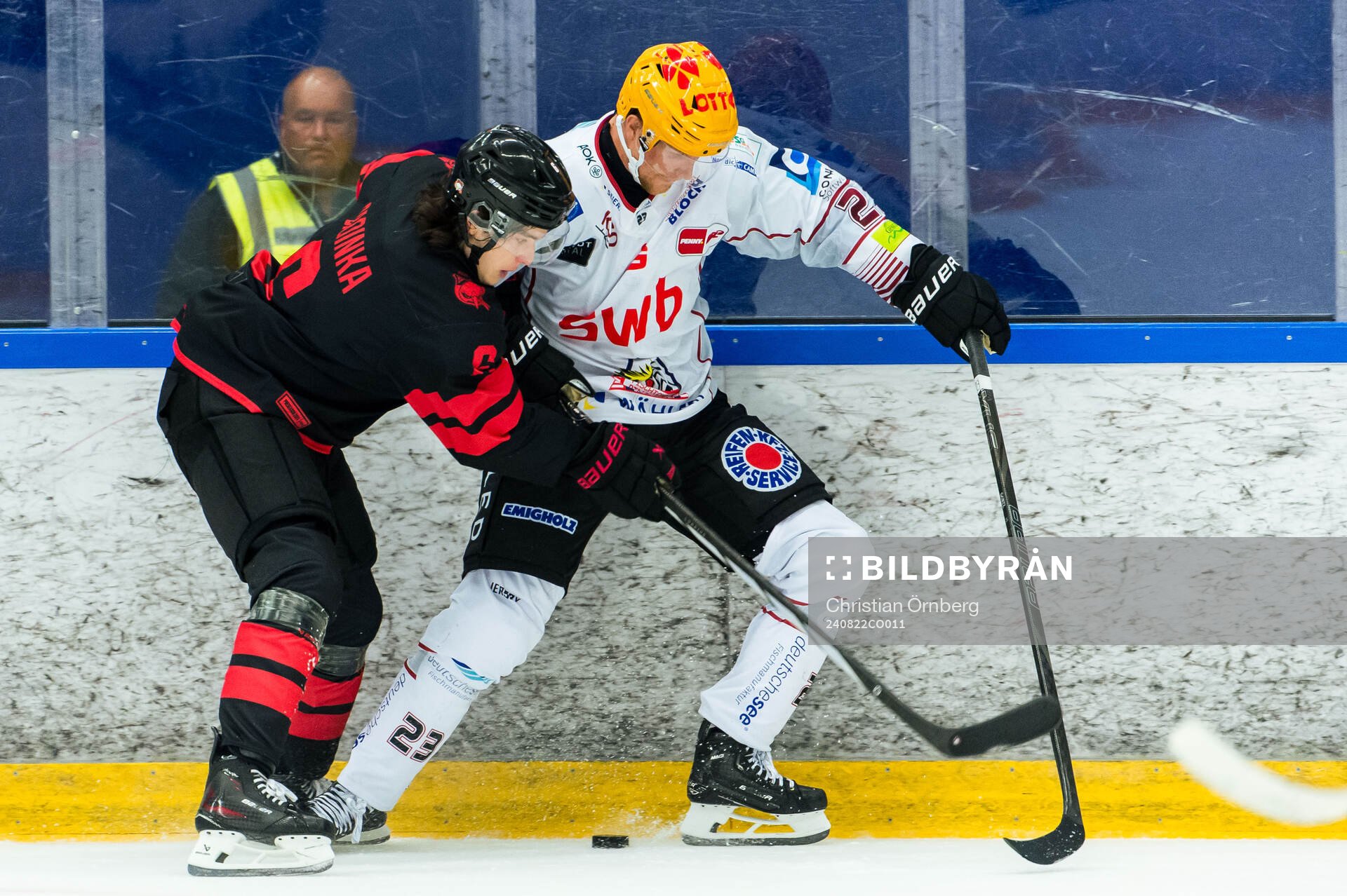 Malmö Redhawks Dominik Badinka och Fischtown Penguins Max