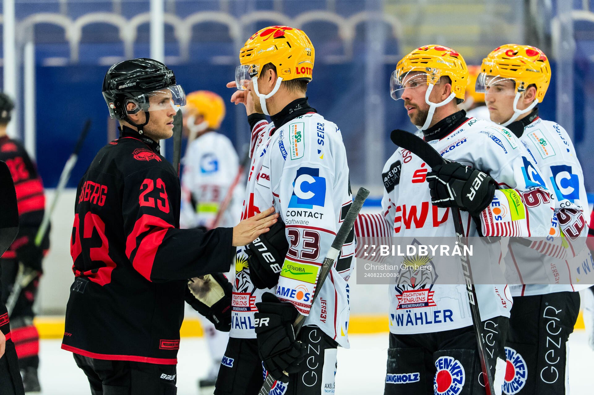 Malmö Redhawks Christoffer Forsberg och Fischtown Penguins
