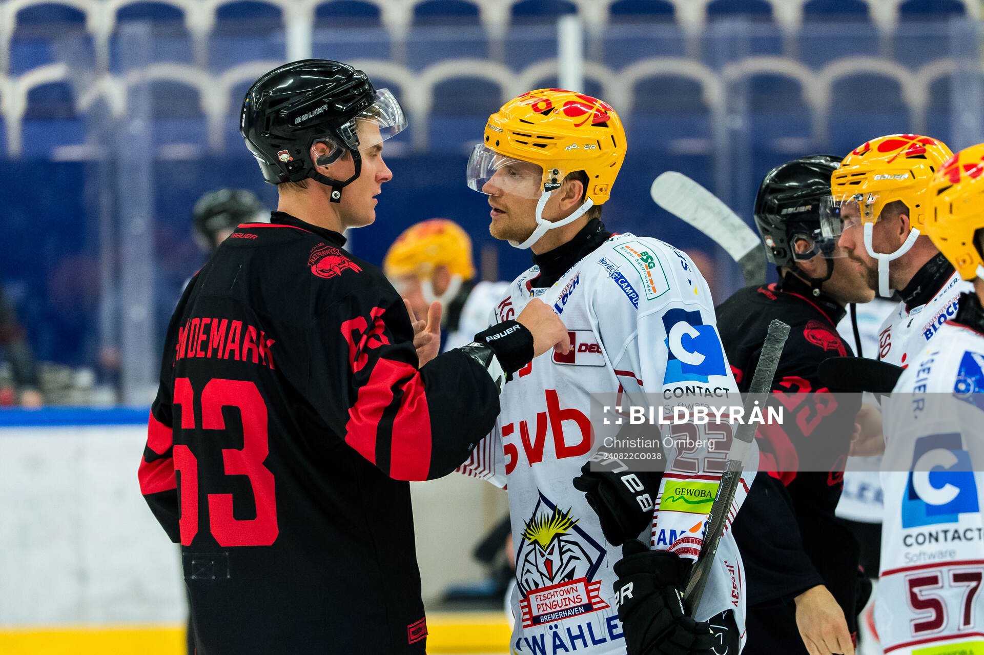 Malmö Redhawks Fredrik Händemark och Fischtown Penguins