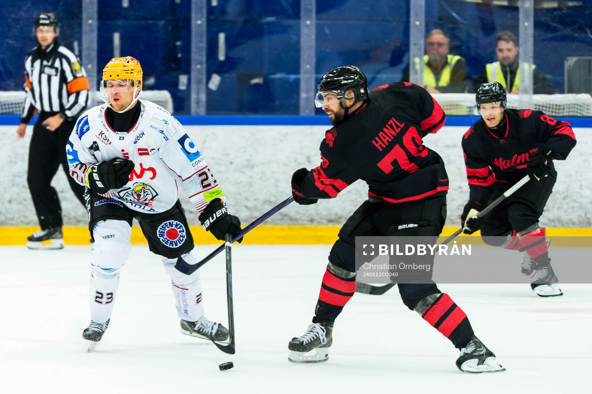 Fischtown Penguins Max Görtz och Malmö Redhawks Robin