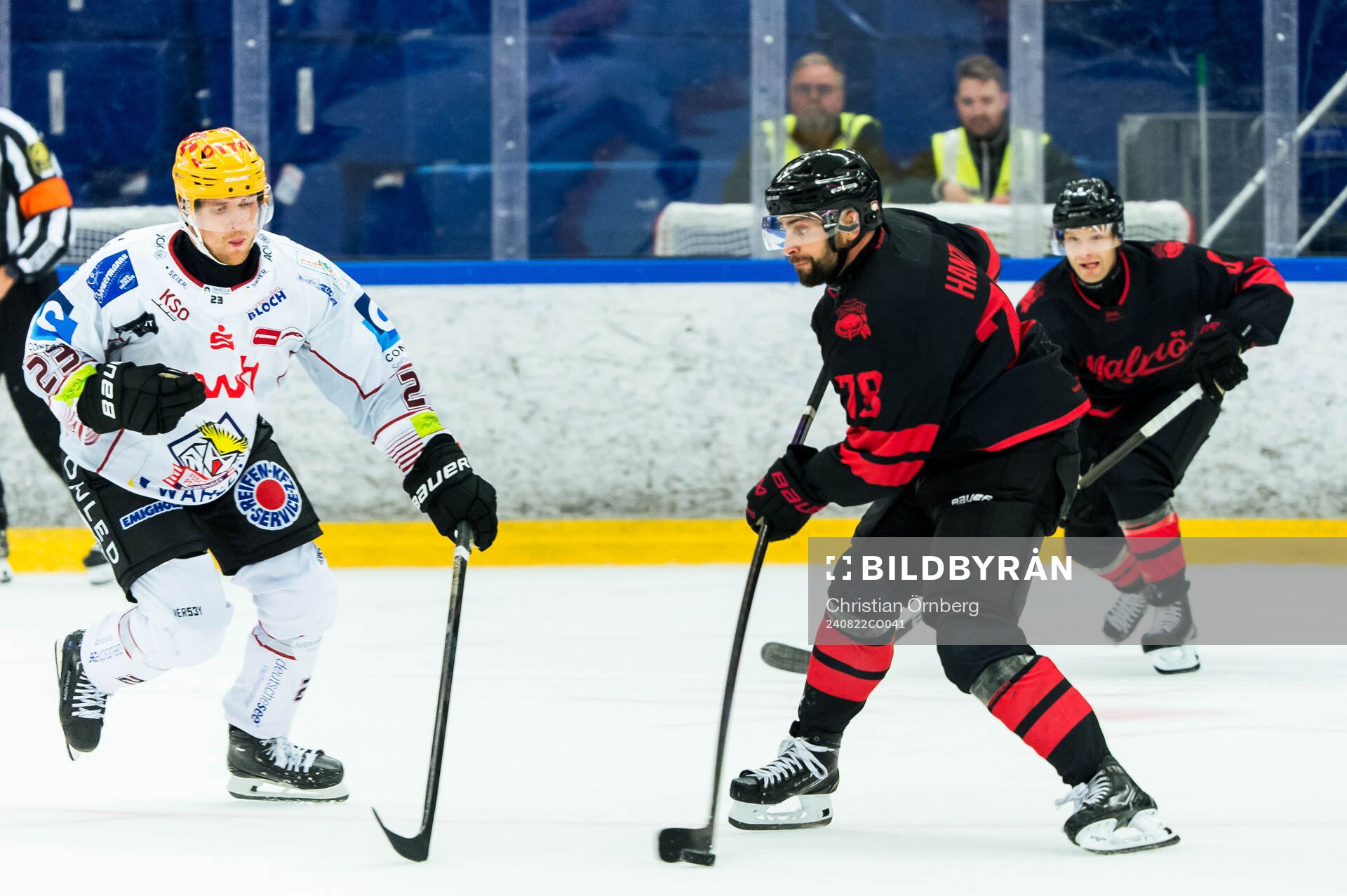 Fischtown Penguins Max Görtz och Malmö Redhawks Robin