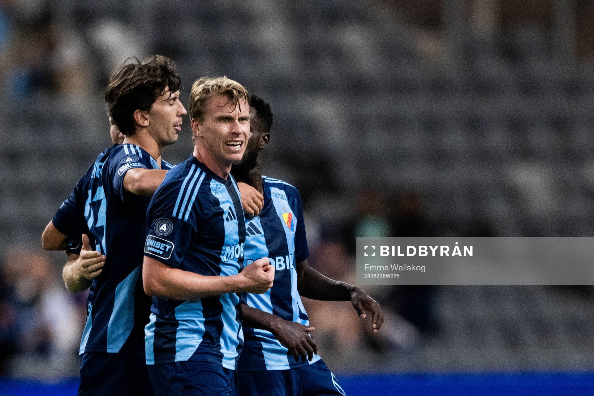 Rasmus Schuller of Djurgården celebrates
