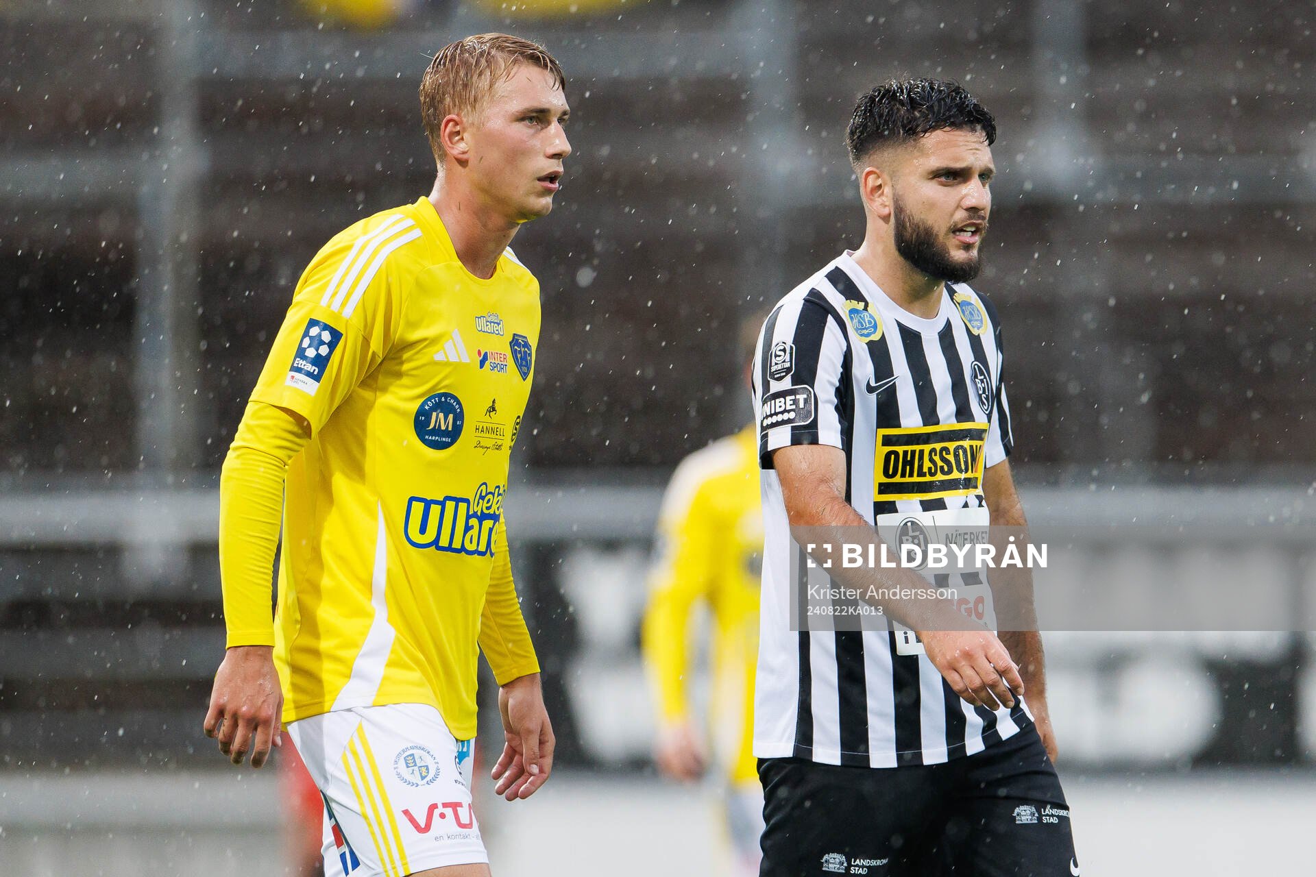 Falkenbergs Gabriel Johansson och Landskronas Edi Sylisufaj