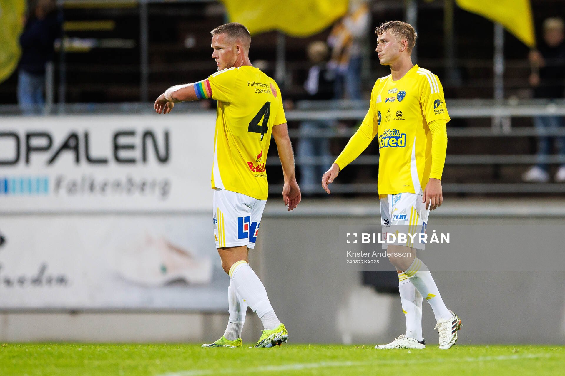 Falkenbergs Tim Stålheden och Linus Borgström deppar