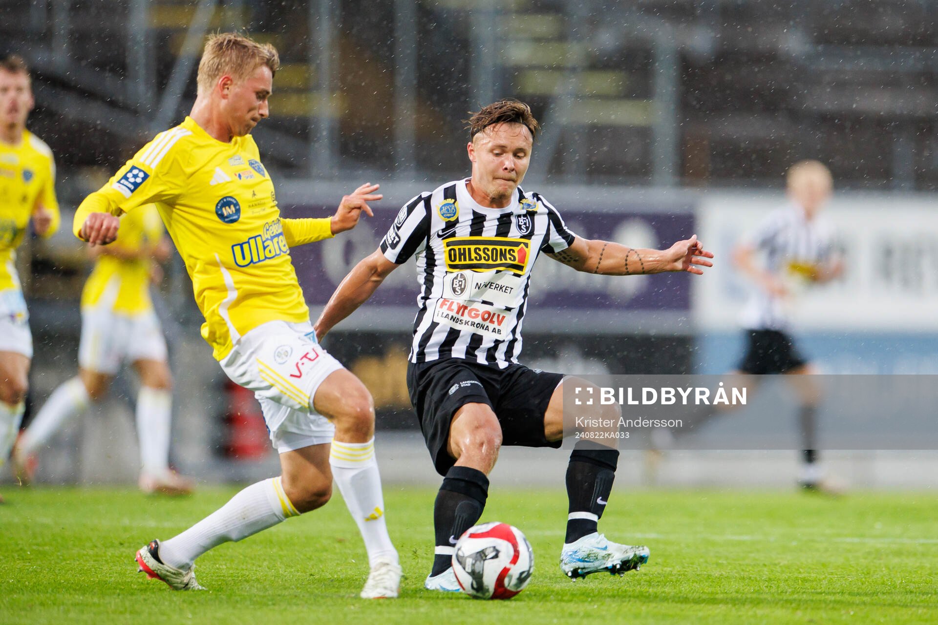 Falkenbergs Tim Stålheden och Landskronas Vincent Sundberg