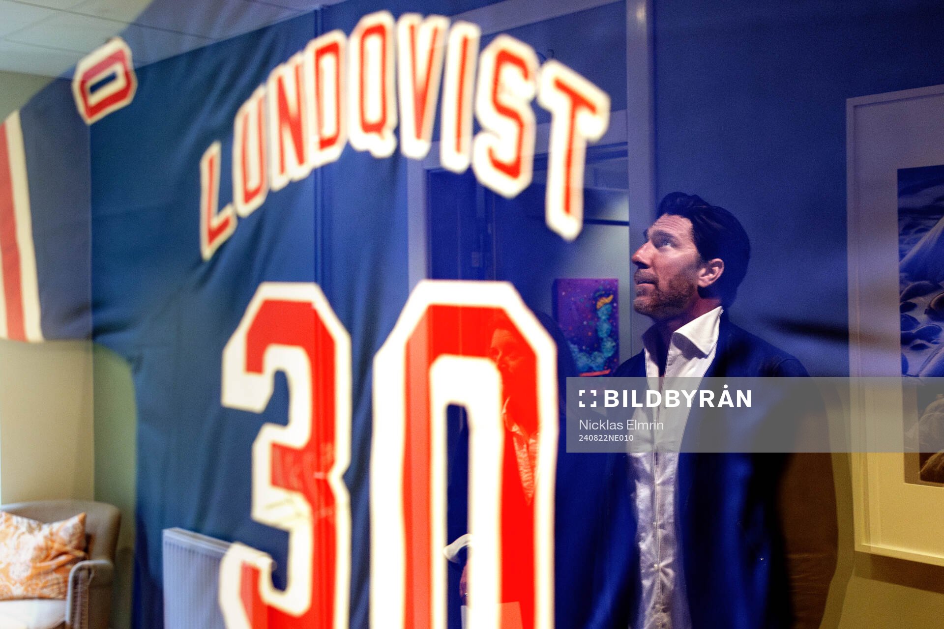 Henrik Lundqvist på Drottning Silvias barnsjukhus