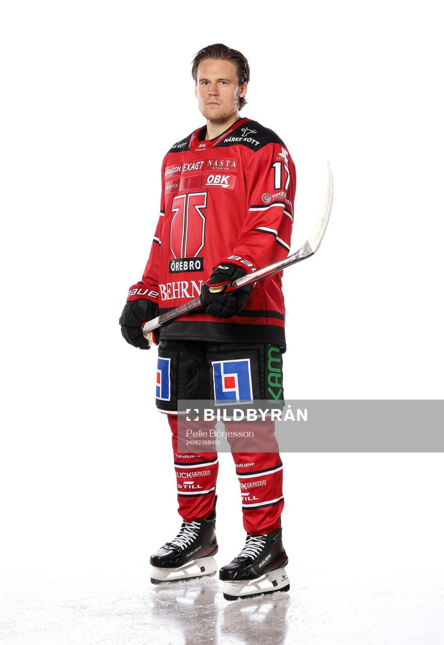 Örebros William Wikmanposerar för ett porträtt