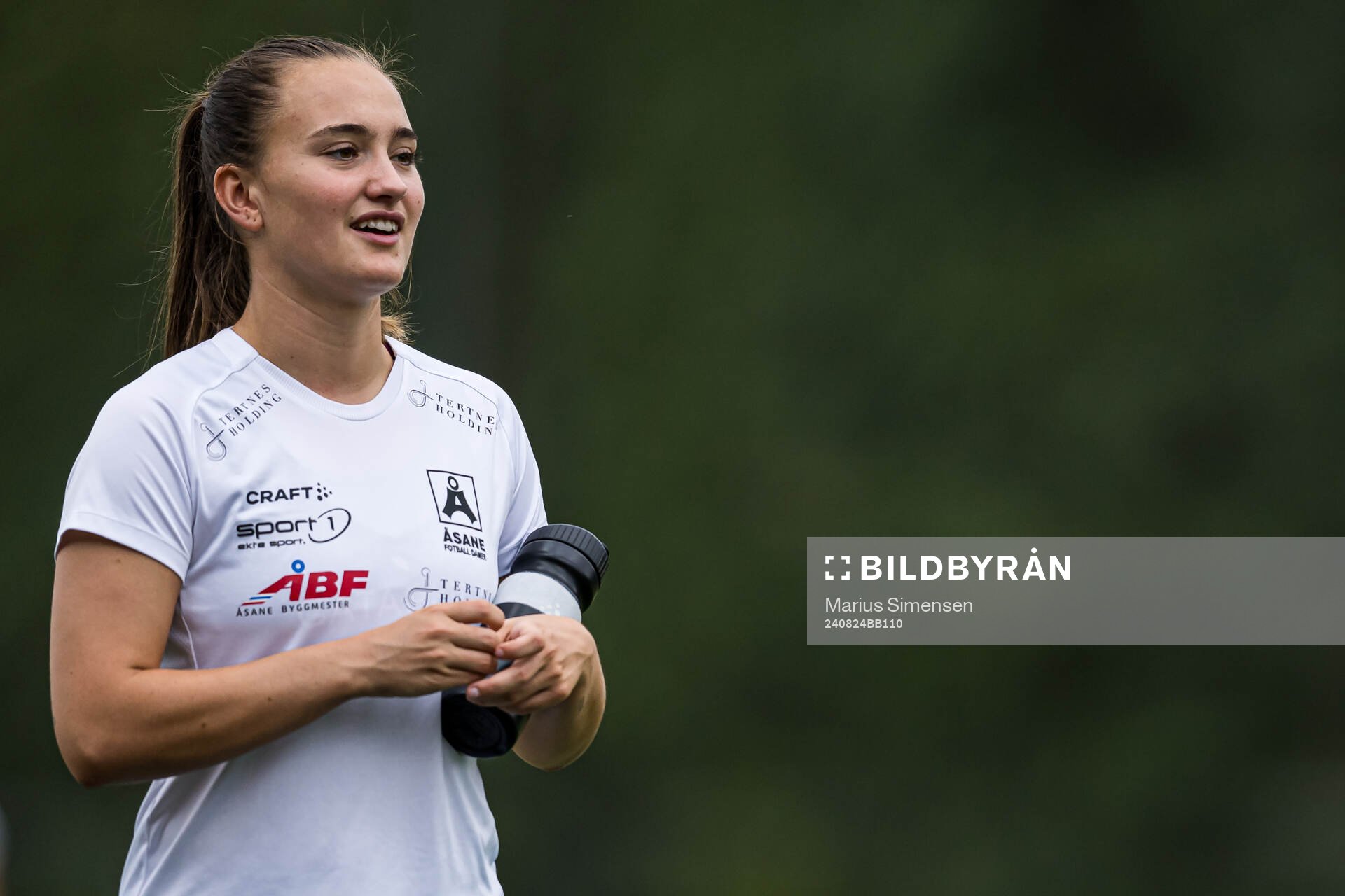 Selma Løvås of Åsane ahead of the Toppserien football match between Røa and Åsane on August 24, 2024 in Oslo.