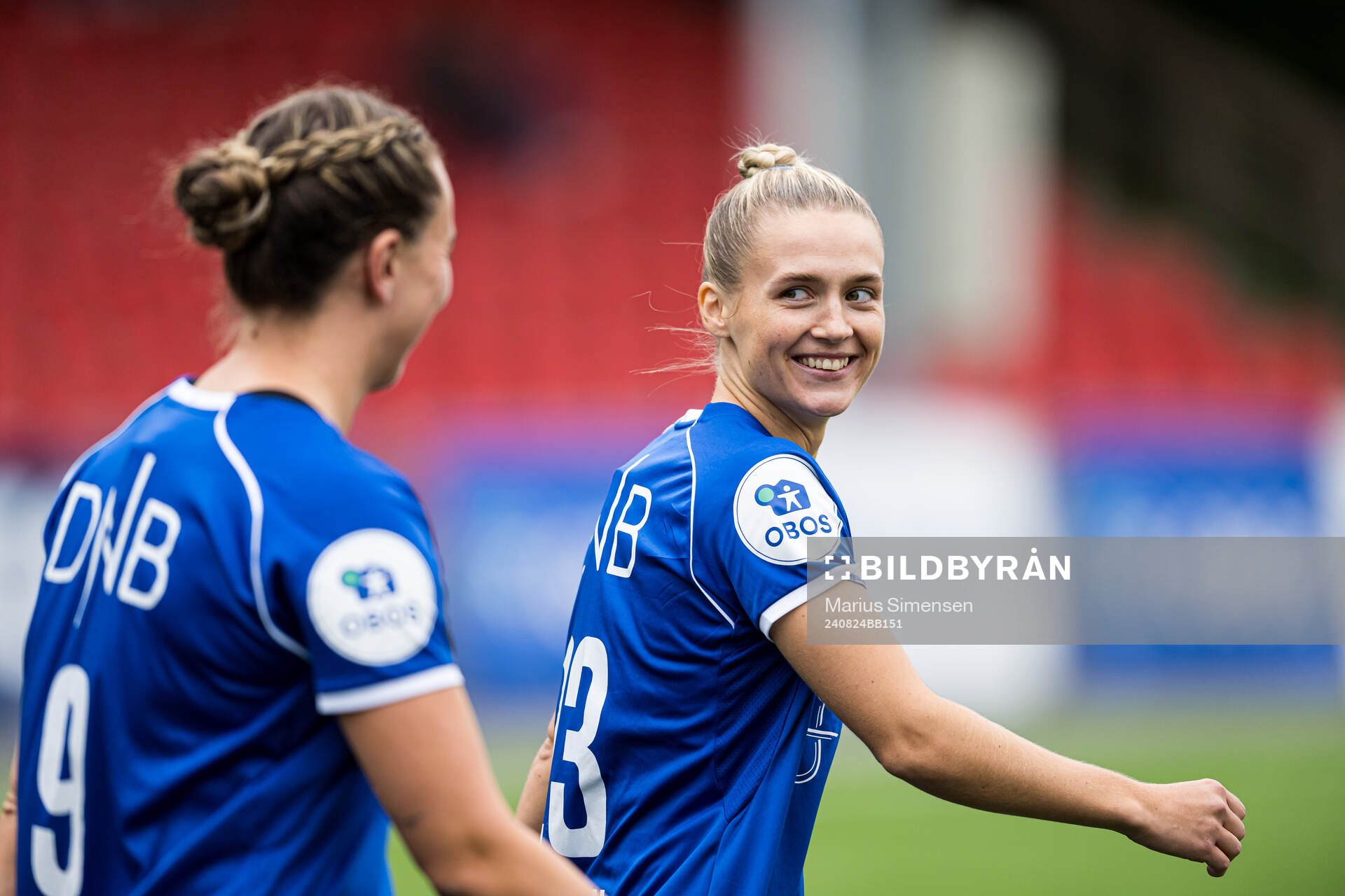 Marina Heggernes Jensen of Åsane ahead of the Toppserien football match between Røa and Åsane on August 24, 2024 in Oslo.