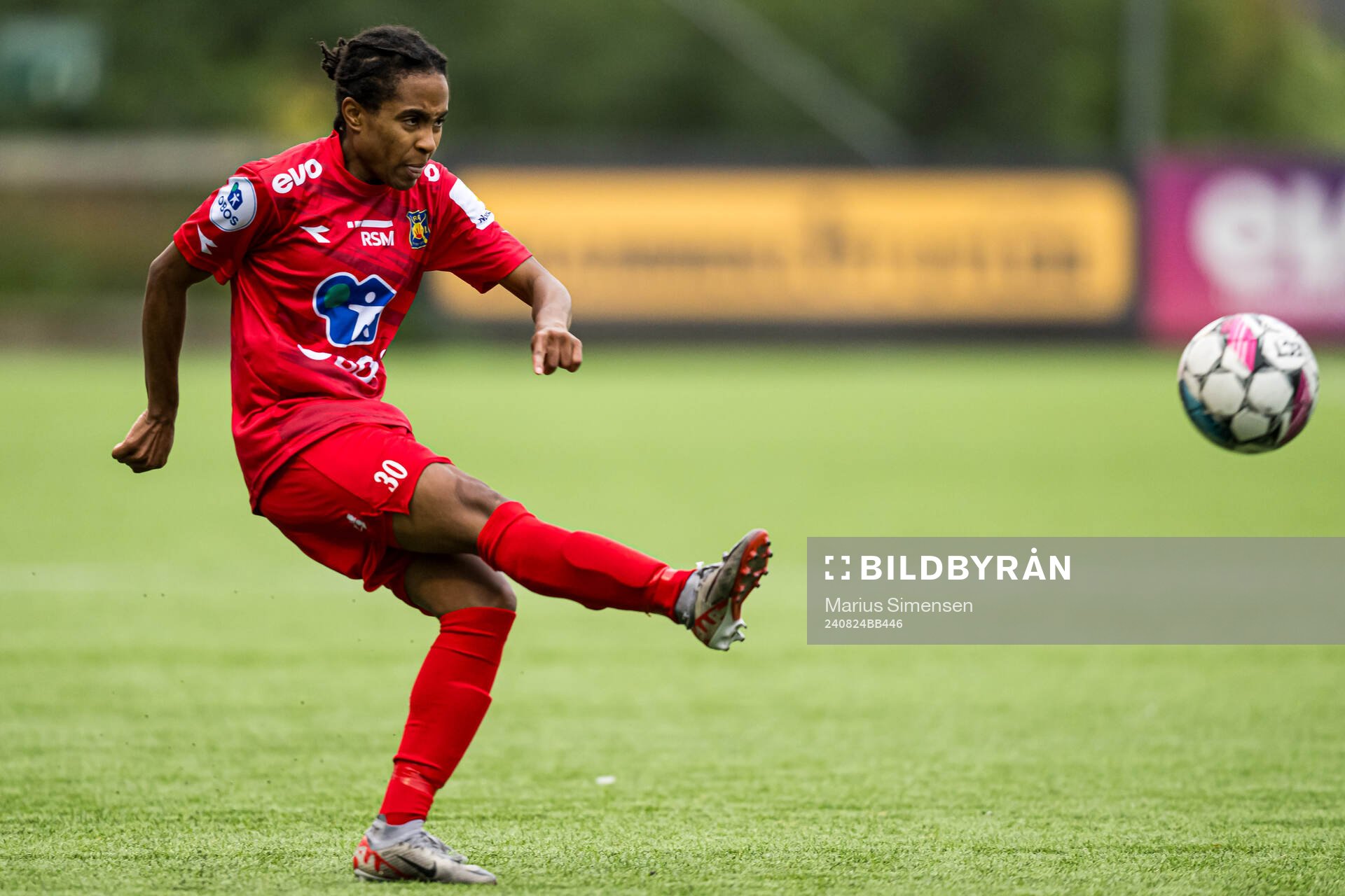 Ochelle Anya de Courcy of Røa during the Toppserien football match between Røa and Åsane on August 24, 2024 in Oslo.