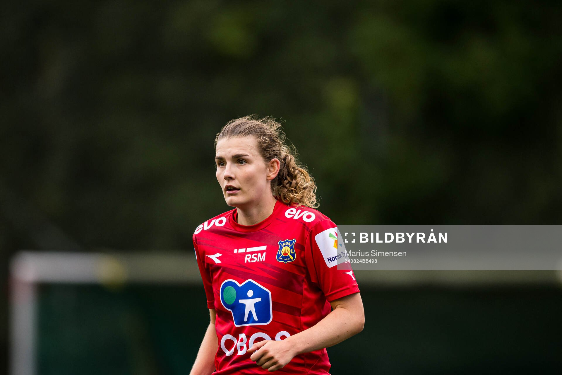 Julie Elise Hoff Klæboe of Røa during the Toppserien football match between Røa and Åsane on August 24, 2024 in Oslo.