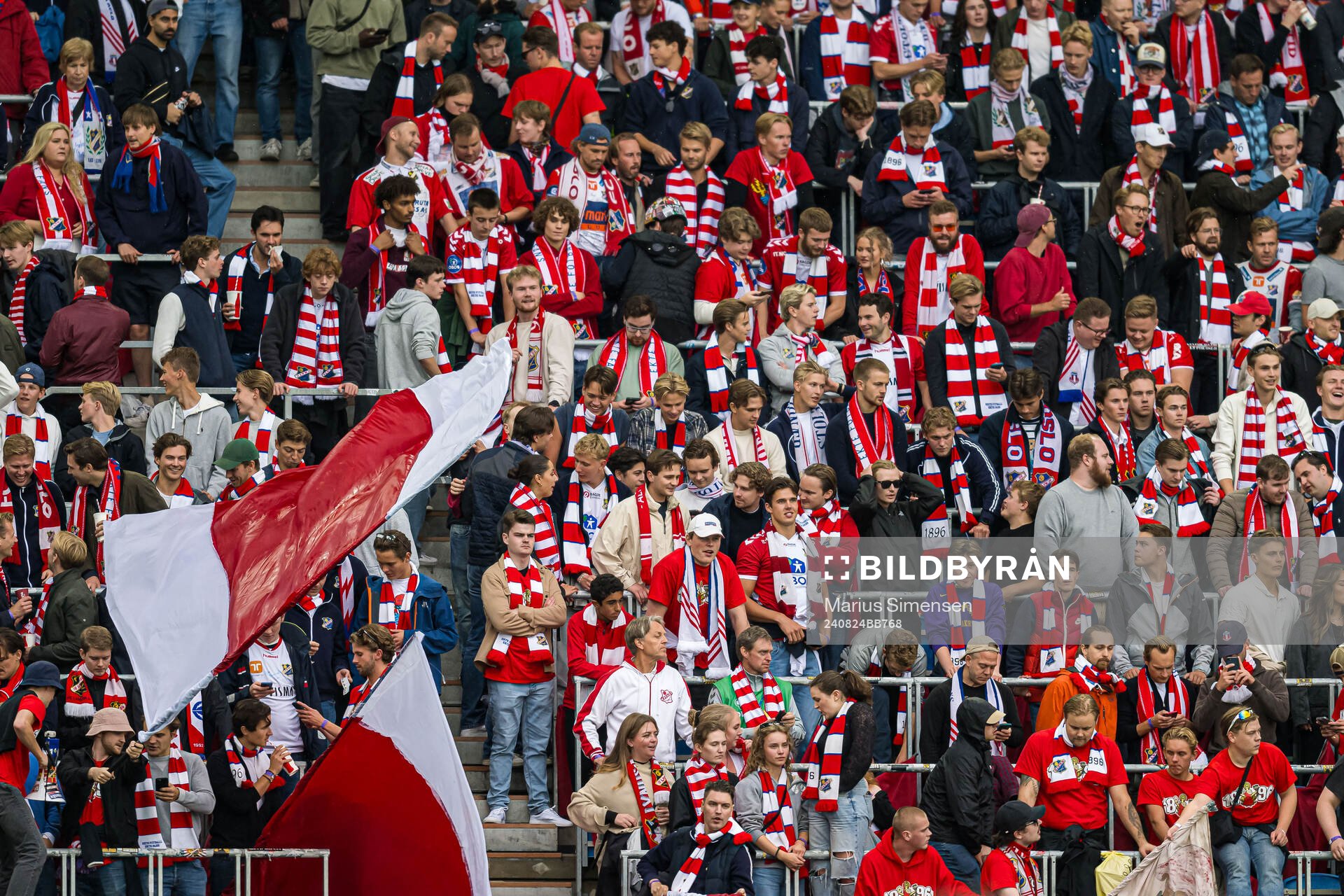 Spectators in the stands