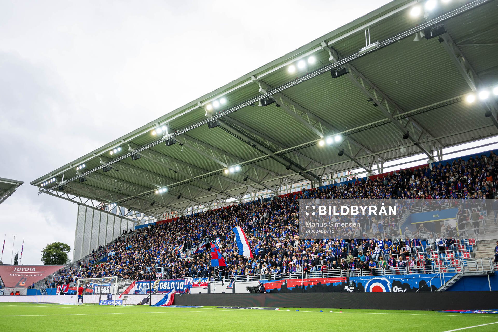 Spectators in the stands