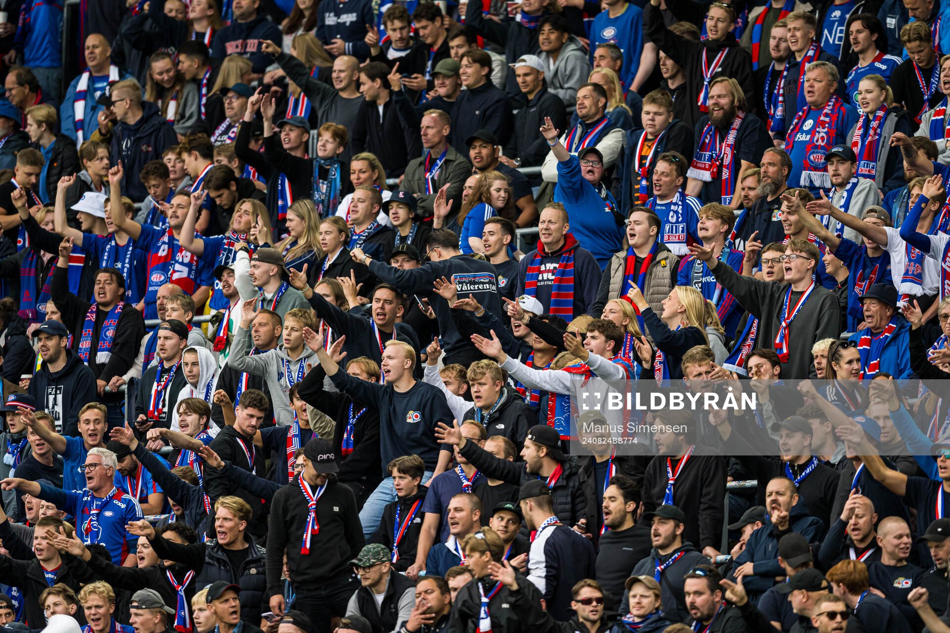Spectators in the stands