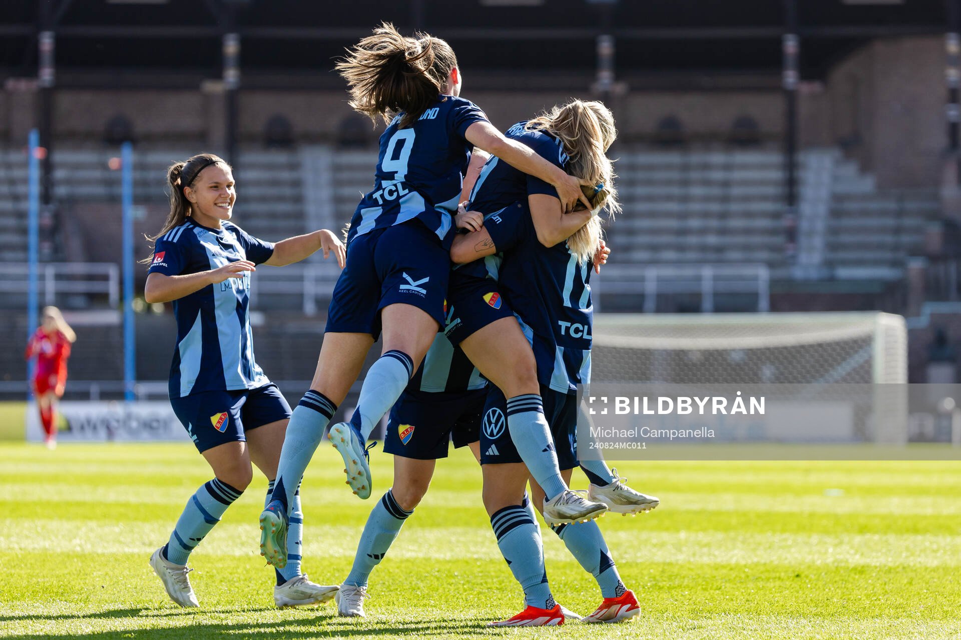 Djurgårdens spelare jublar