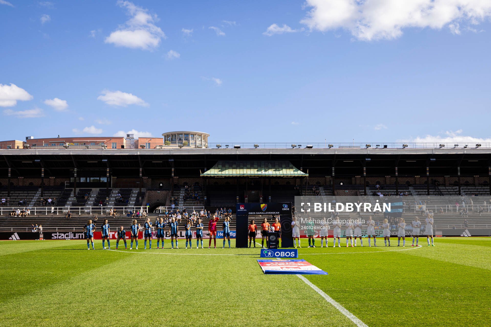Djurgårdens och Växjö DFFs spelare i lineup