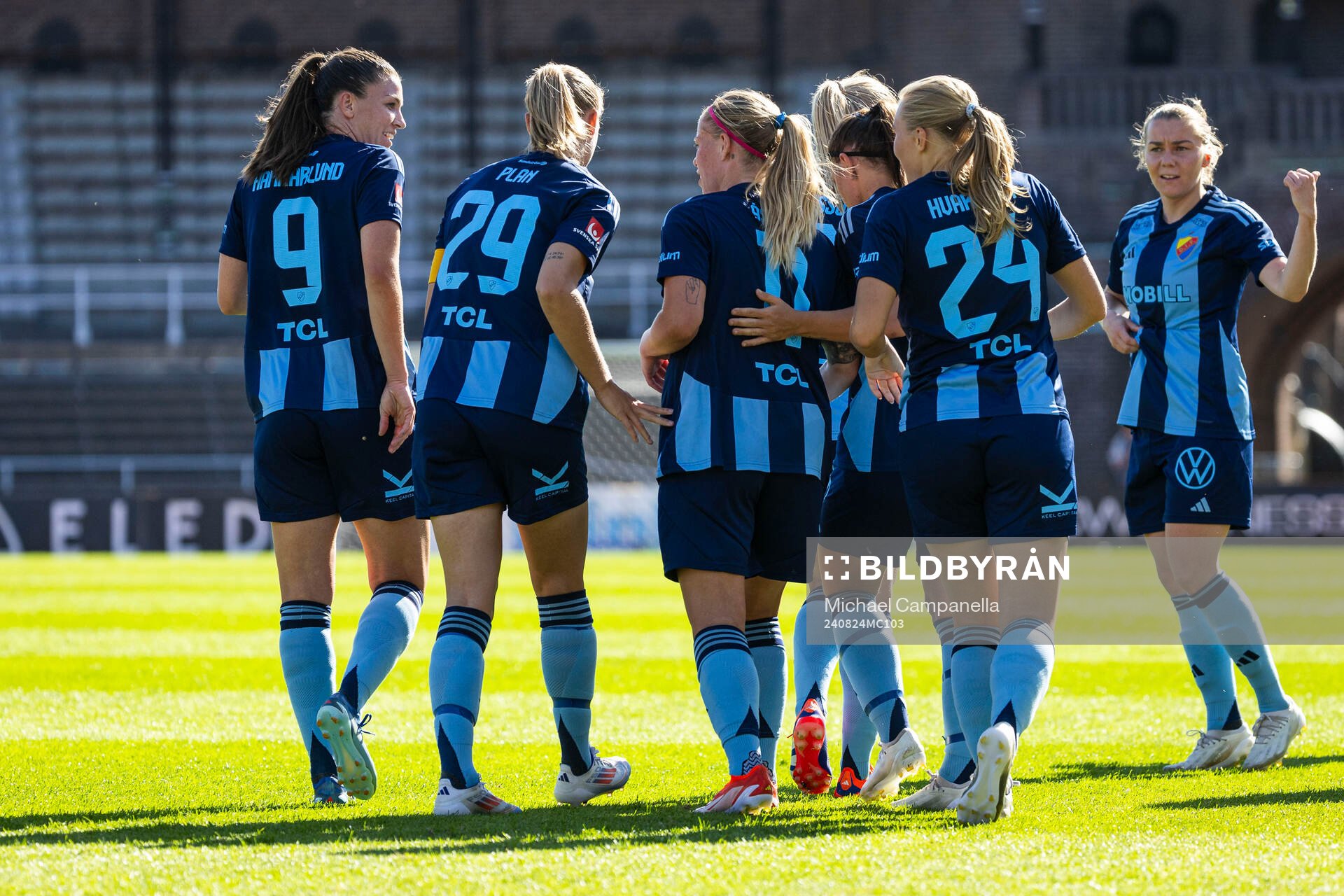 Djurgårdens spelare jublar