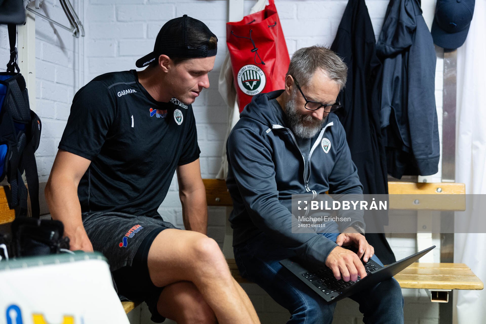 Frölundas målvakt Lars Johansson och målvaktstränare