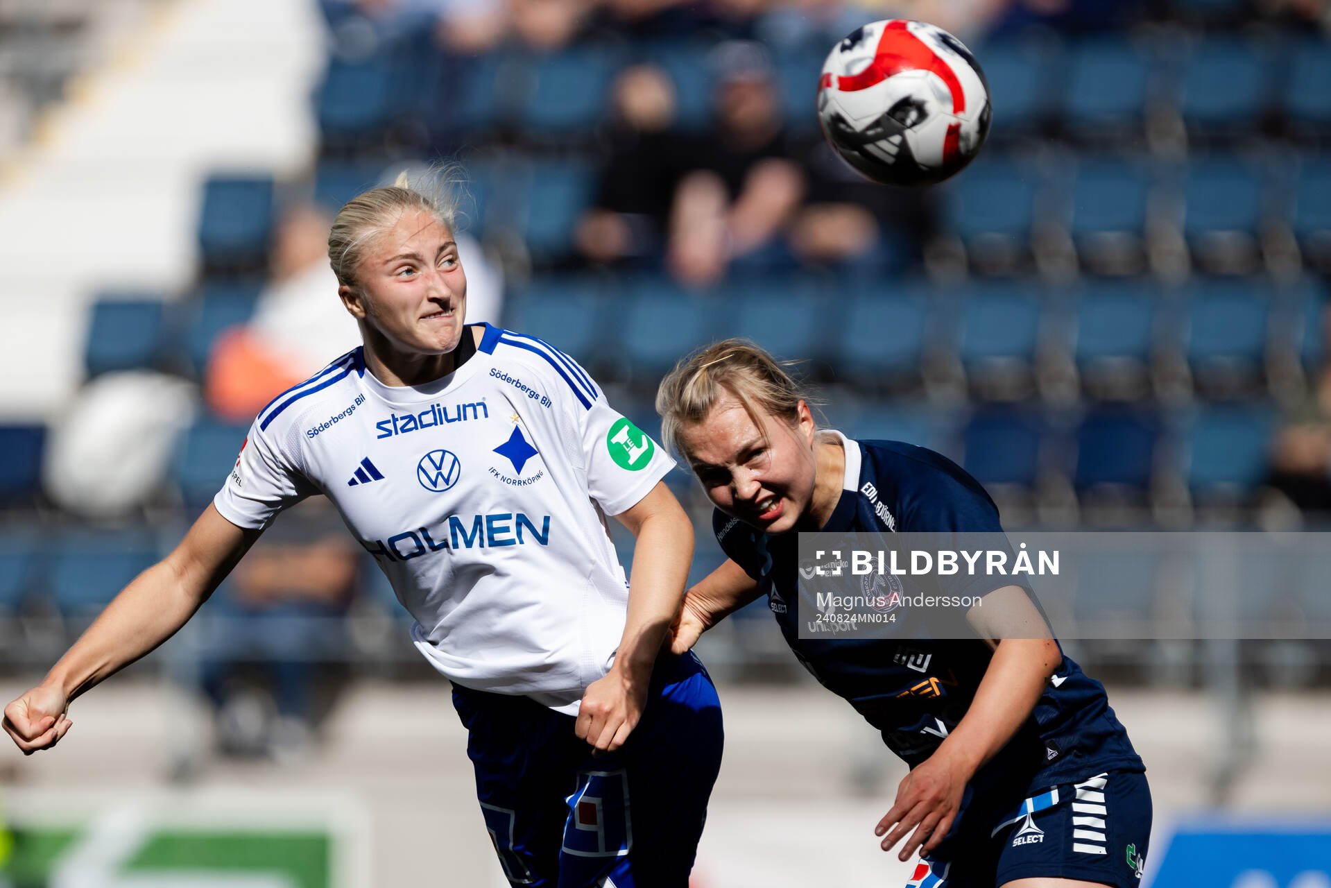 IFK Norrköpings Wilma Leidhammar och Linköpings Noor