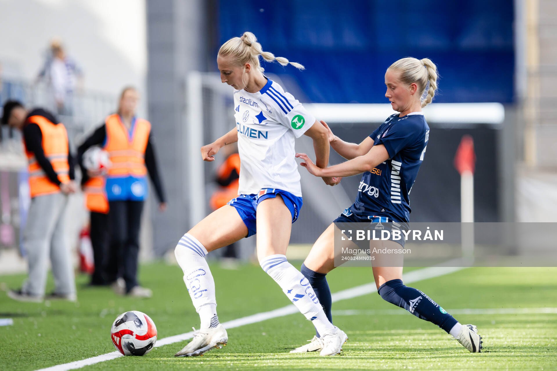 IFK Norrköpings Samantha Cary och Linköpings Maria