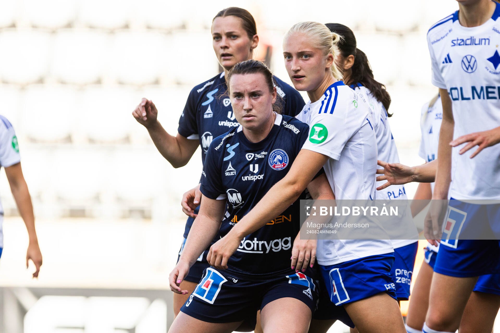 Linköpings Aimee Claypole och IFK Norrköpings Wilma