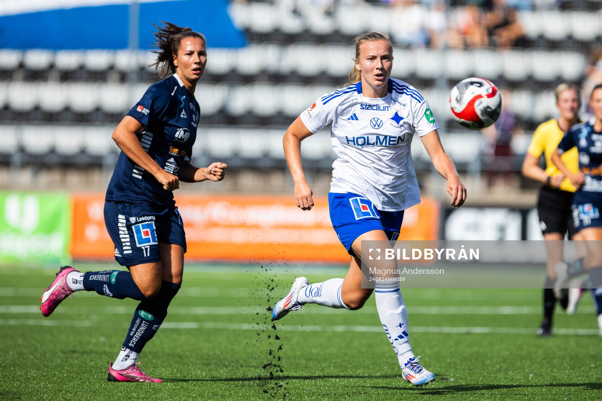 Linköpings Nellie Karlsson och IFK Norrköpings Sara