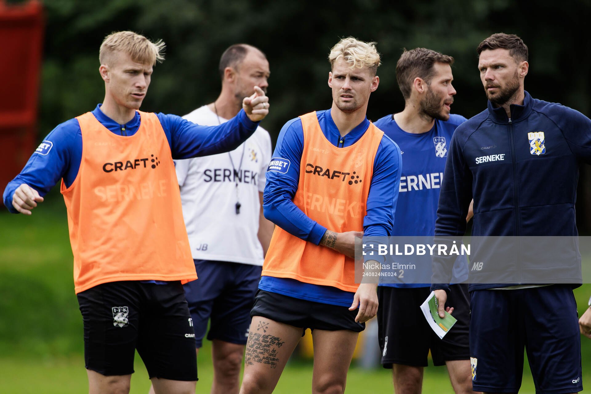 IFK Göteborgs Oscar Wendt Nikolai Baden och