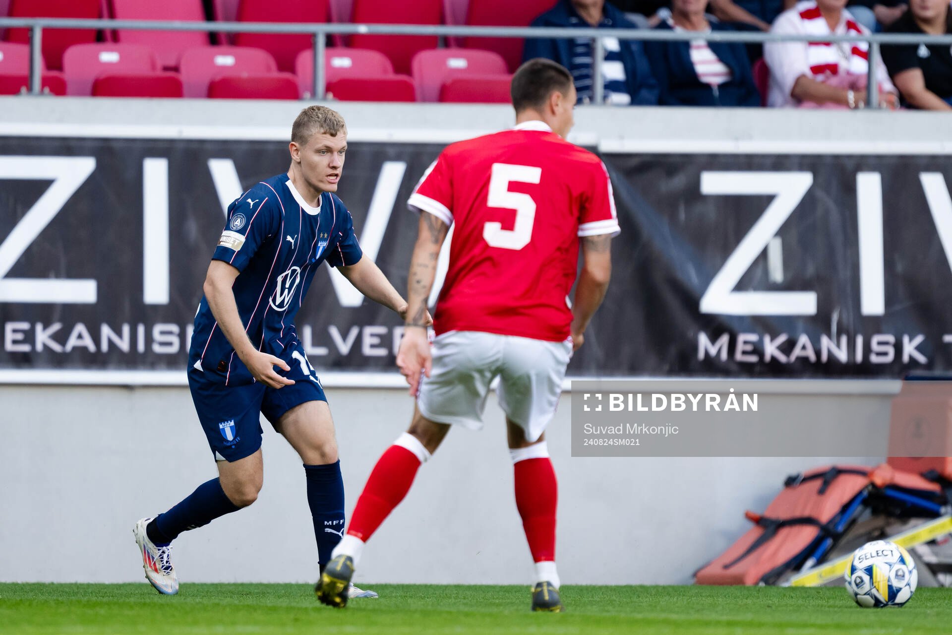 Malmö FFs Sebastian Jörgensen  och Kalmars Melker Hallberg