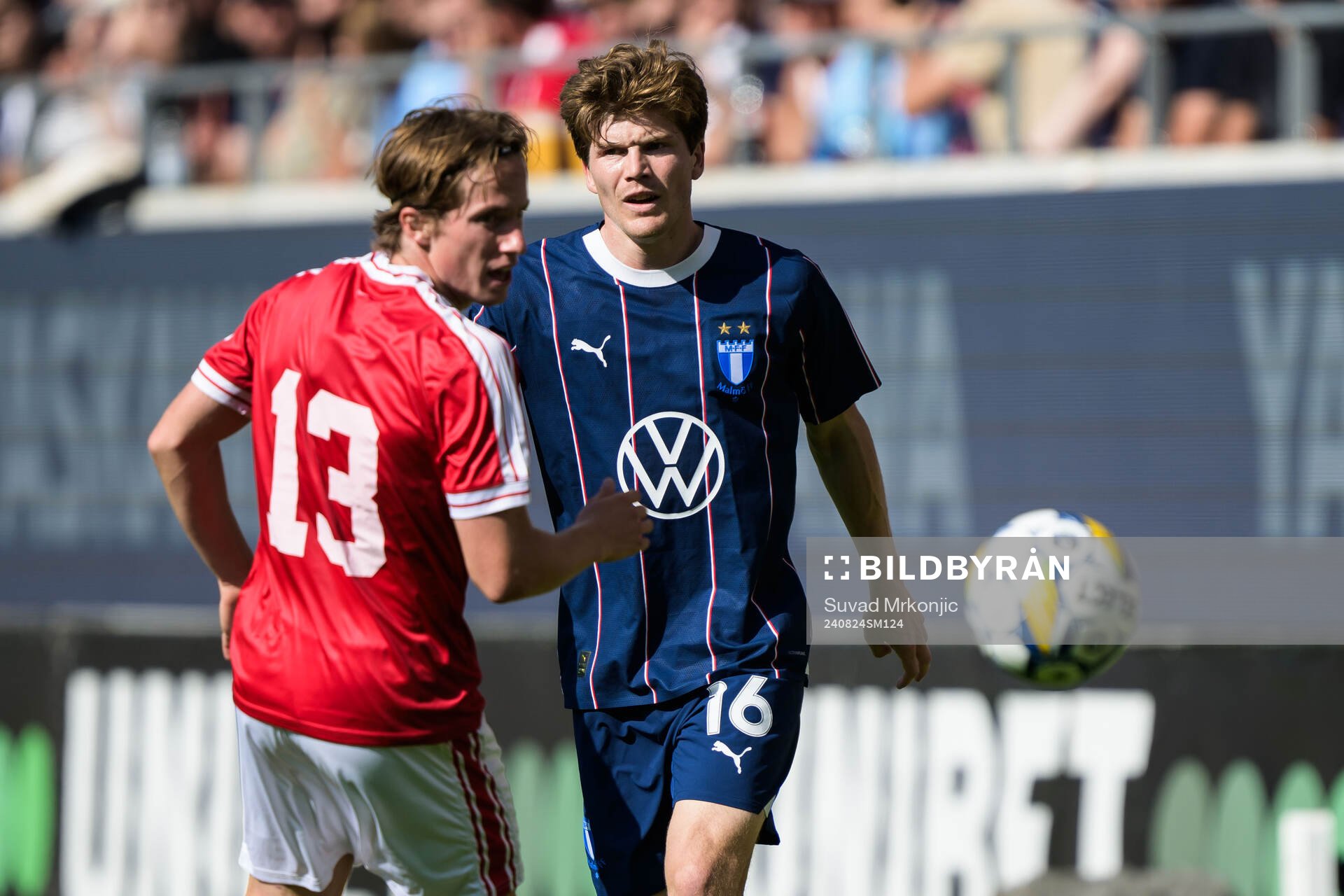 Kalmars Johan Karlsson och Malmö FFs Oliver Berg