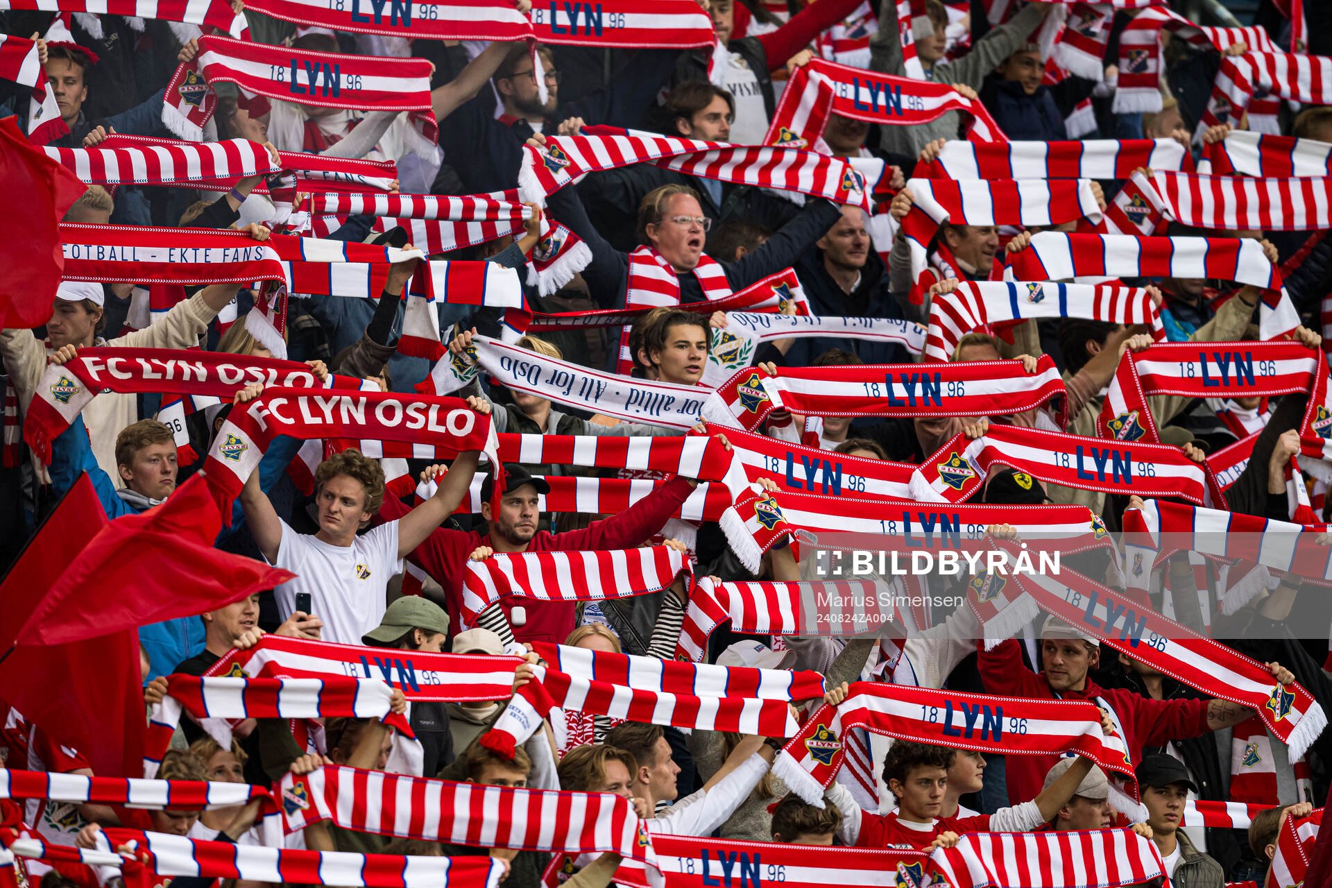 Spectators in the stands