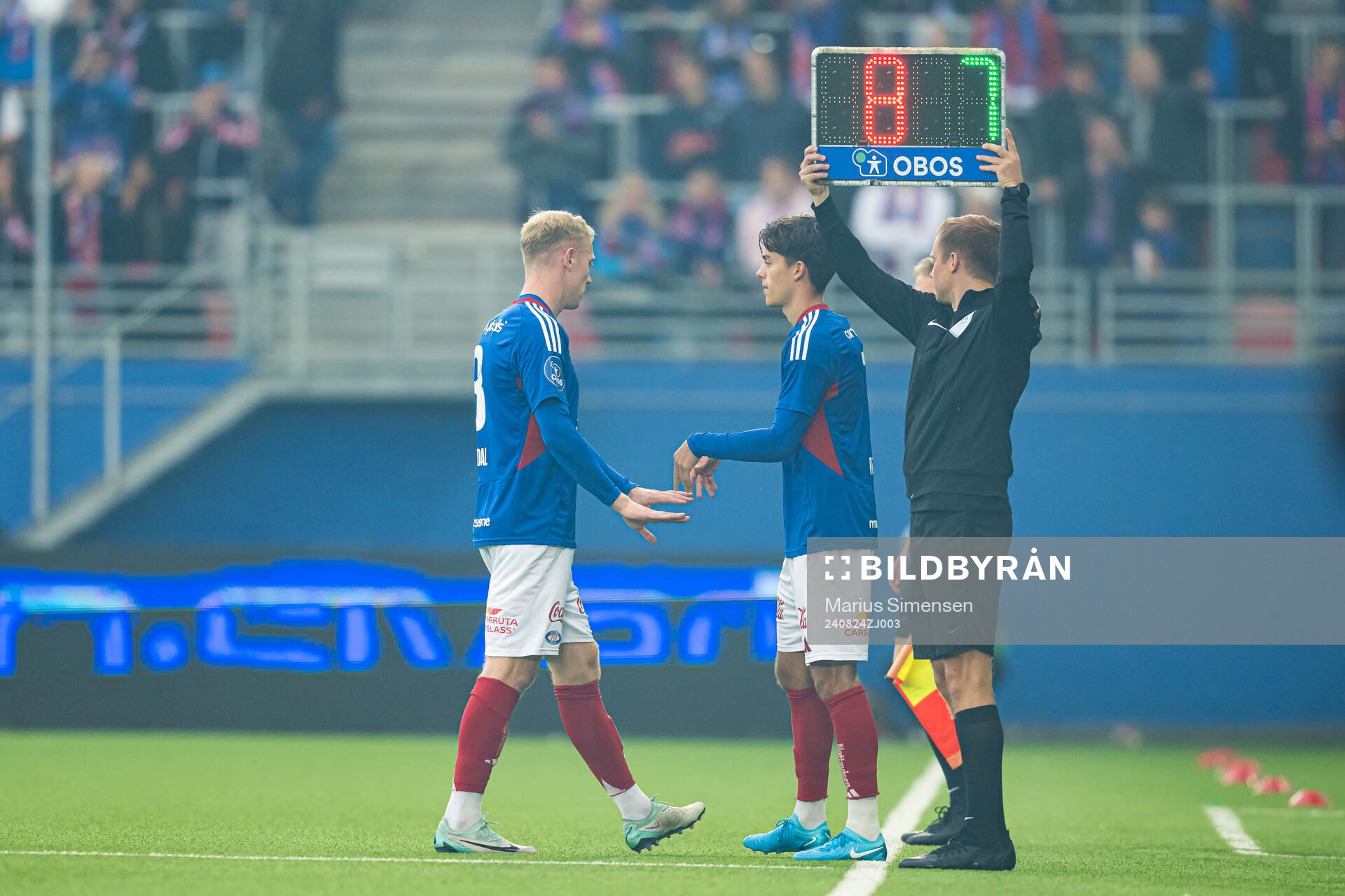 Henrik Bjørdal and Magnus Riisnæs of Vålerenga