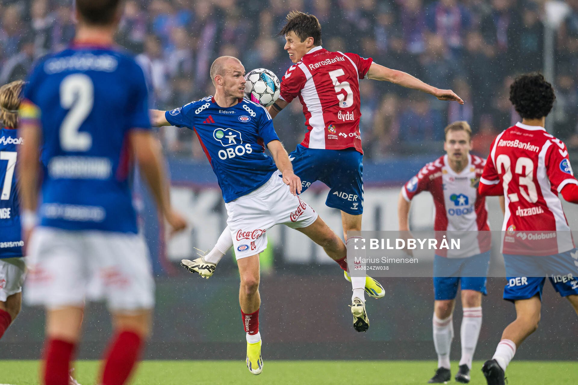 Petter Dahle Strand of Vålerenga and Even Bydal of Lyn