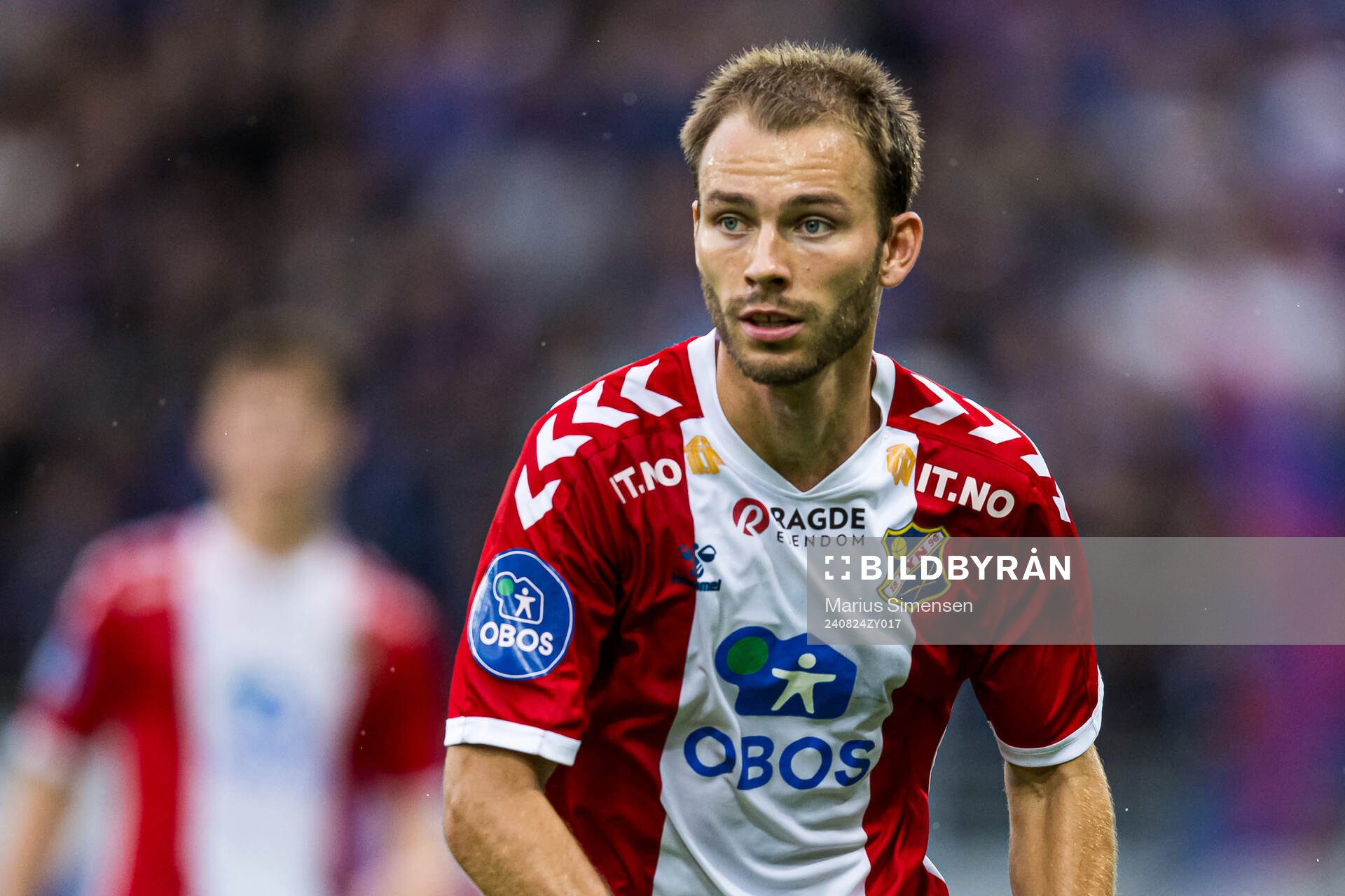 Julius Friberg Skaug of Lyn during the OBOS-ligaen match between Vålerenga and Lyn on August 24, 2024 in Oslo.