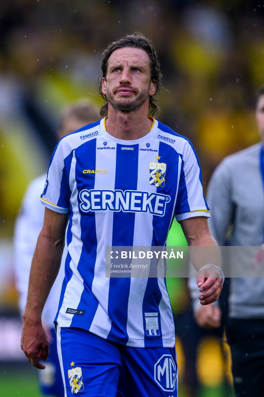 IFK Göteborgs Gustav Svensson deppar