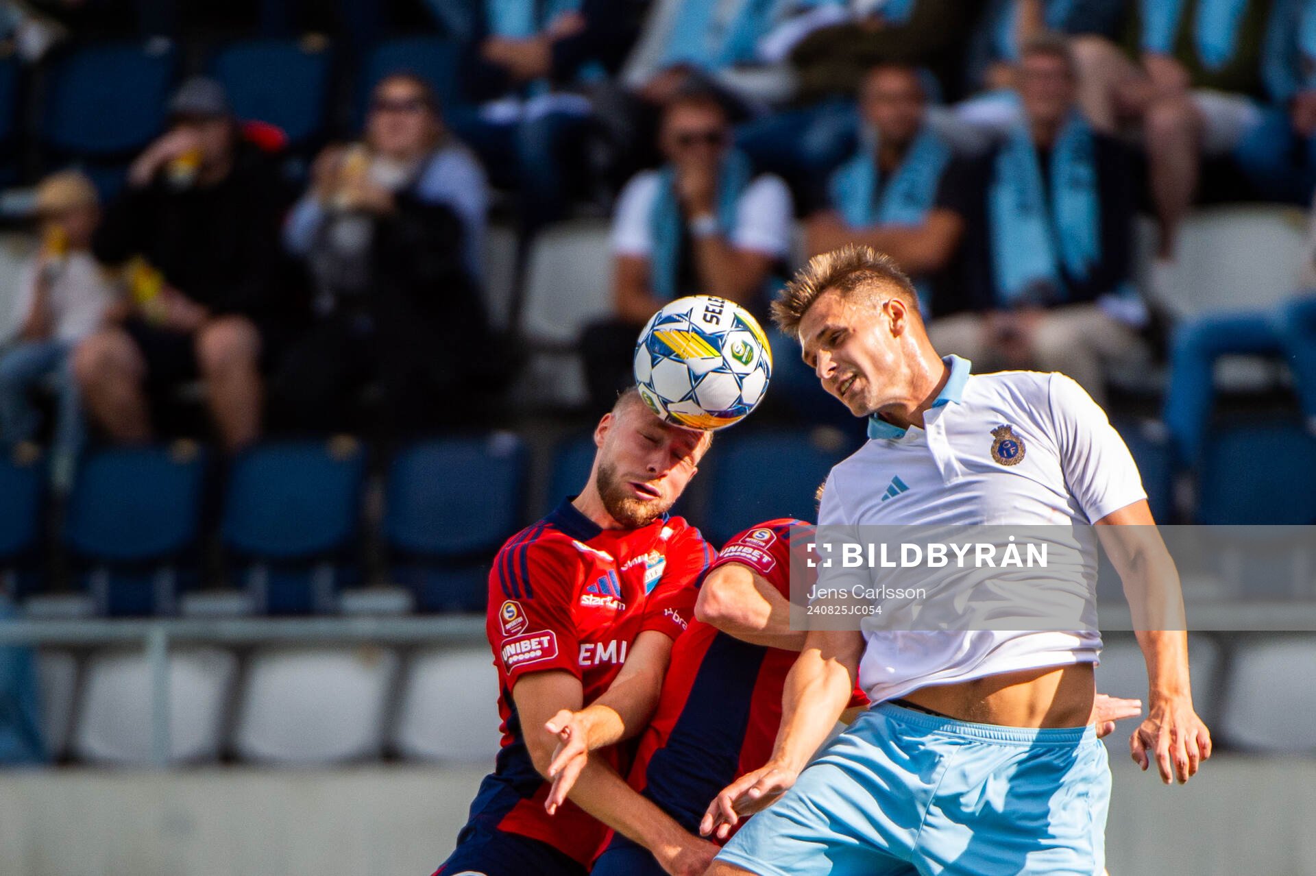 Östers Kevin Höög Jansson och Gefles Jacob Hjelte