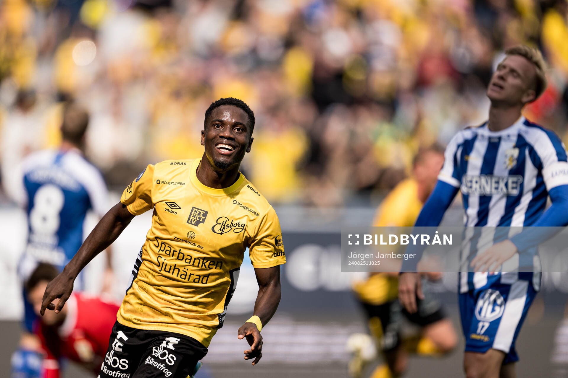 Elfsborgs Michael Baidoo jublar