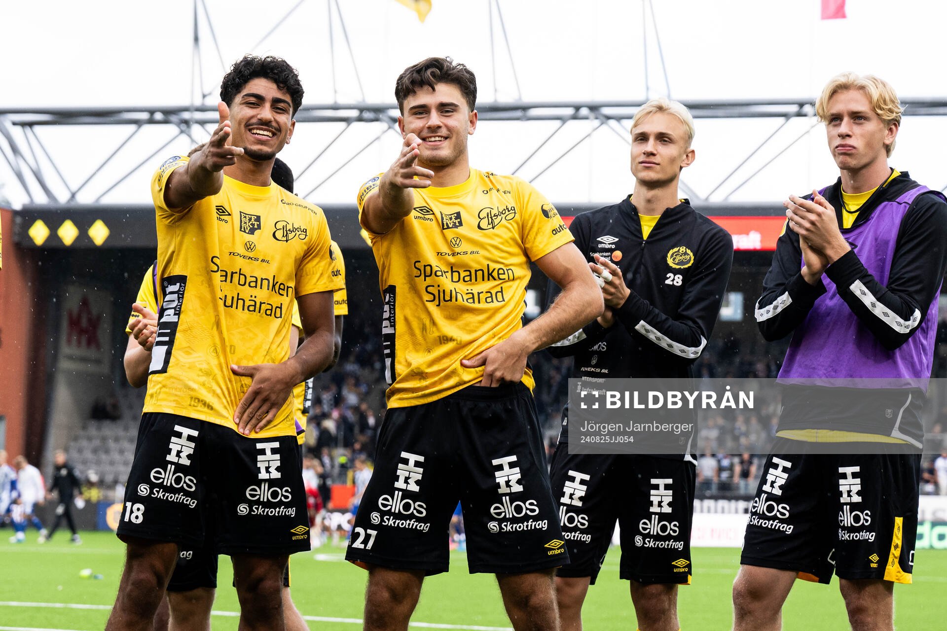 Elfsborgs Ahmed Qasem och Besfort Zeneli jublar