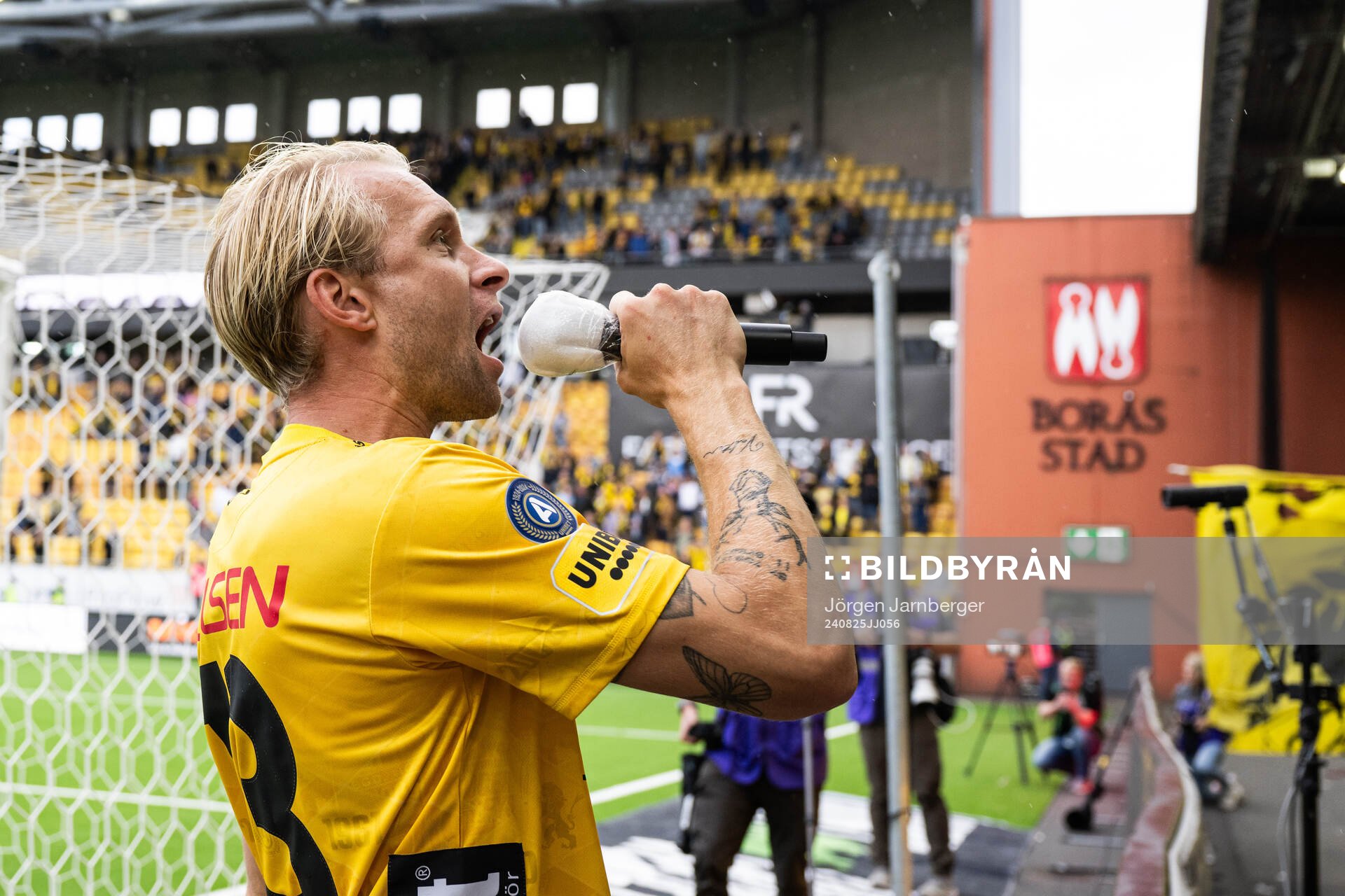 Elfsborgs Johan Larsson jublar
