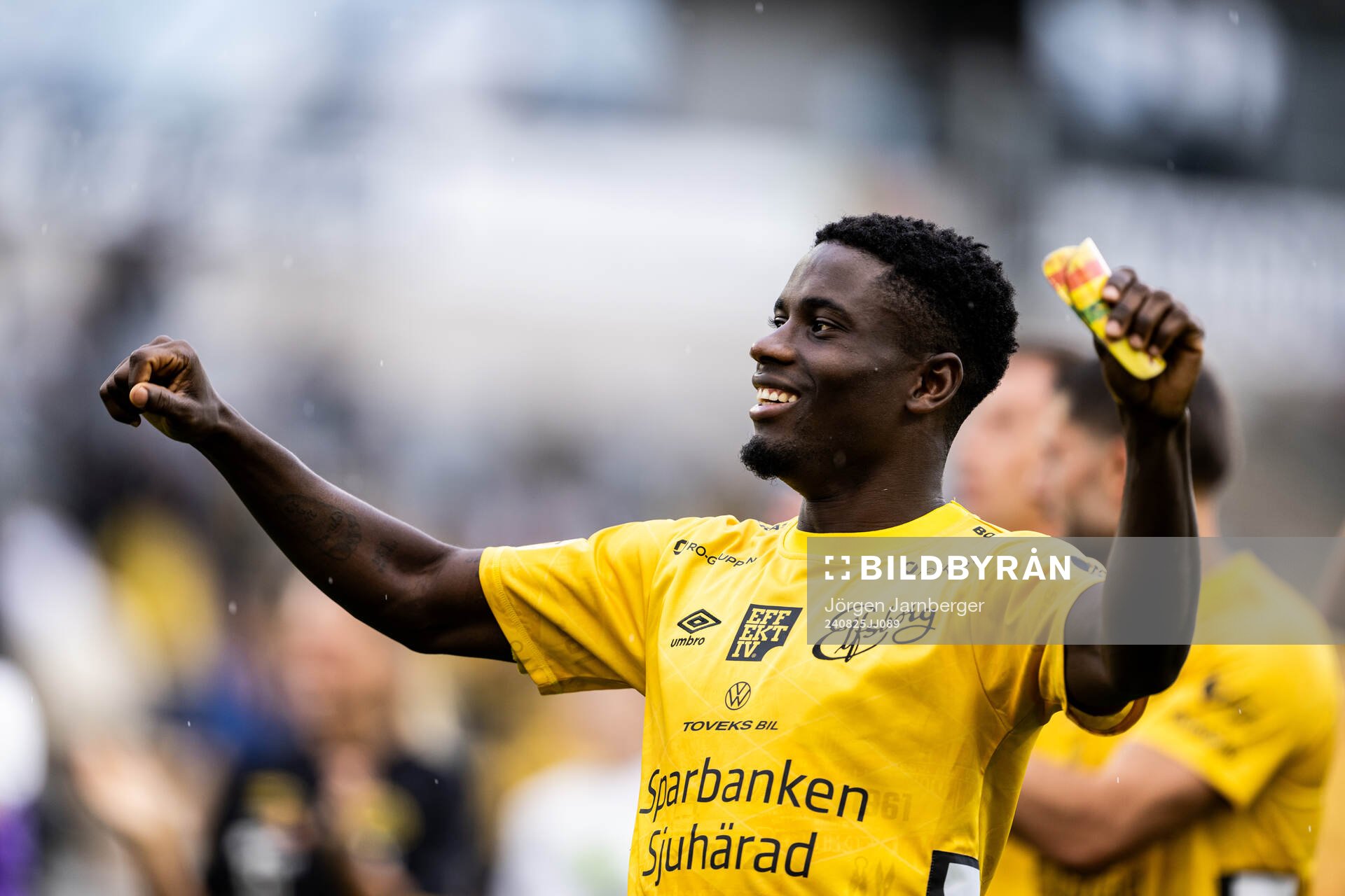 Elfsborgs Michael Baidoo jublar