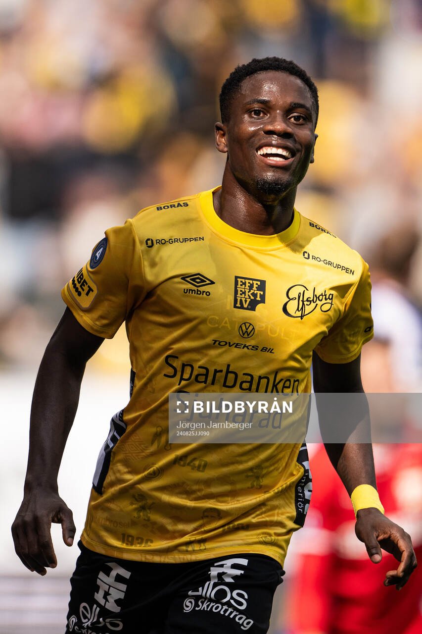 Elfsborgs Michael Baidoo jublar