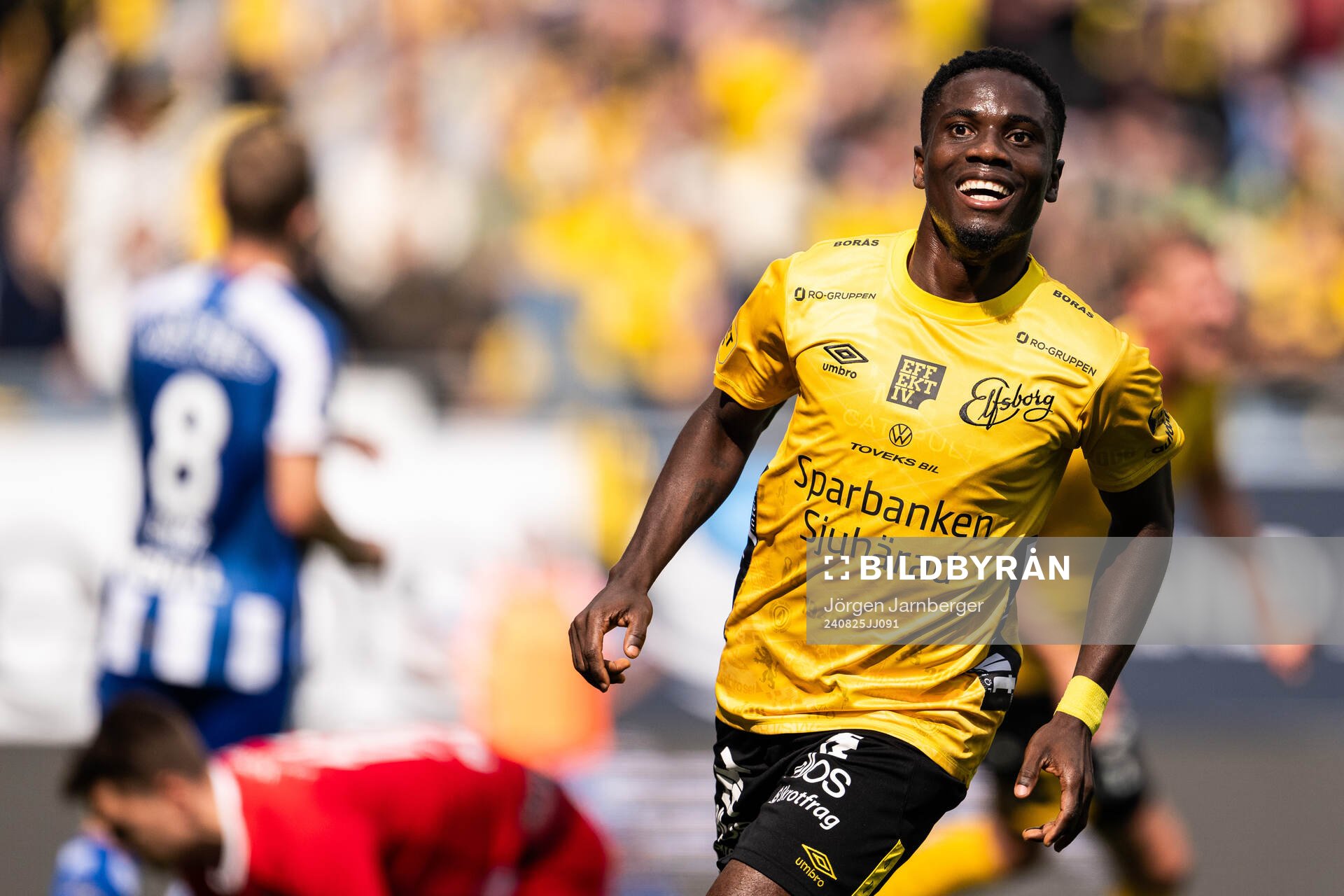 Elfsborgs Michael Baidoo jublar